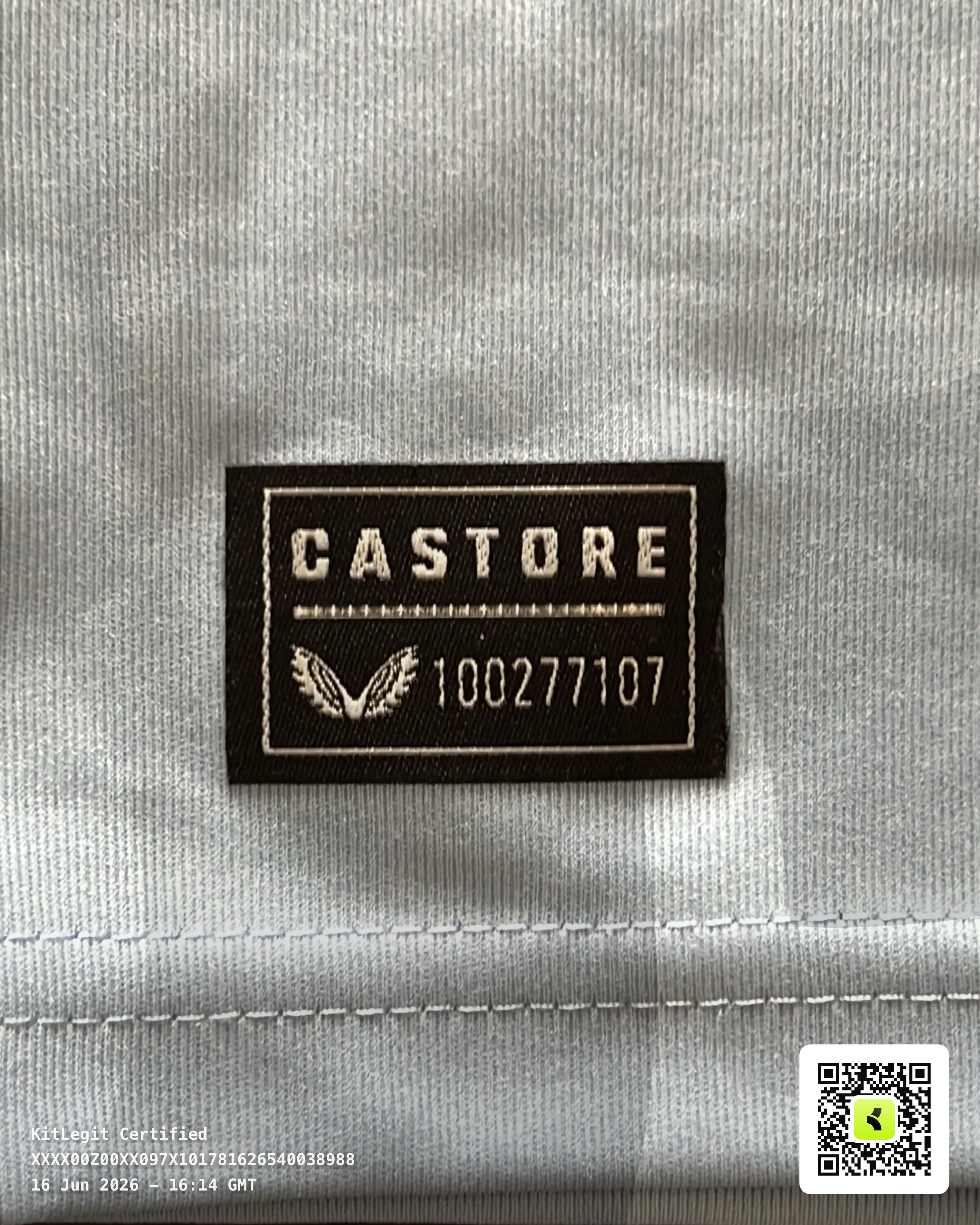 Authenticity evidence image of Aston Villa 2022/23 Castore Away Shirt (Cazoo) - Men's Medium