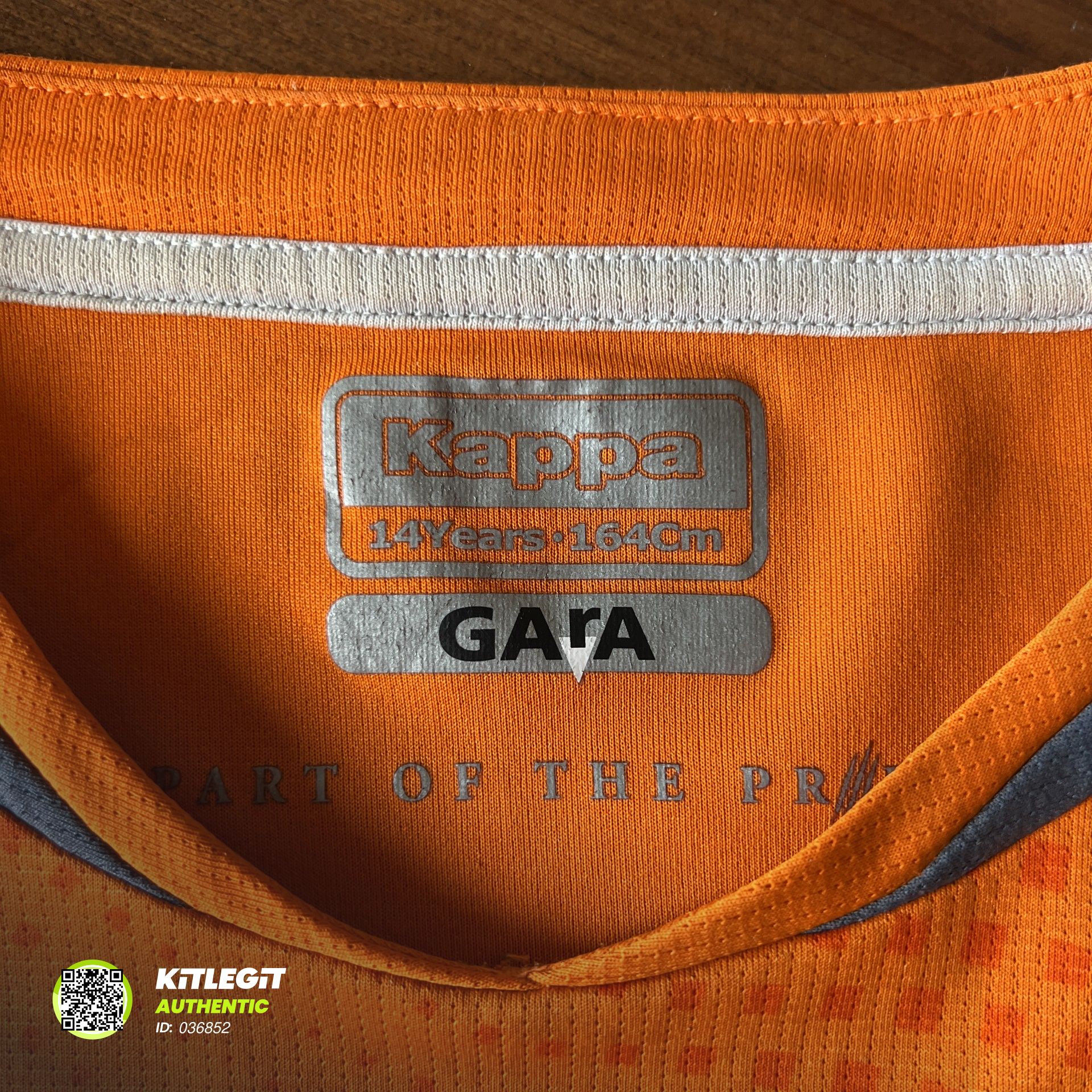 Authenticity evidence image of Aston Villa 2020/21 Kappa Away Goalkeeper Shirt (Cazoo) - Junior XXL