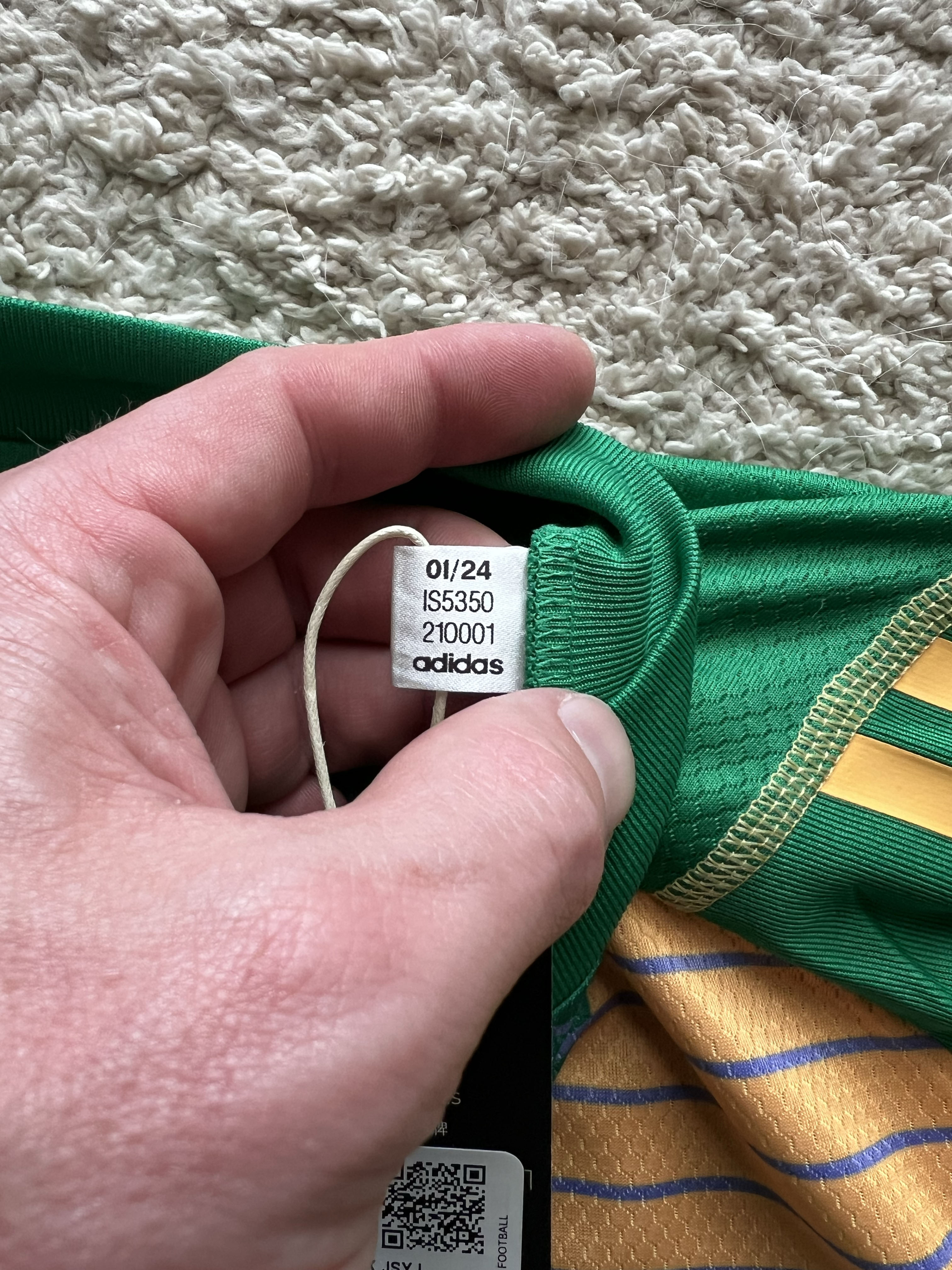 Authenticity evidence image of Aston Villa 2024/25 Adidas GK 1 Goalkeeper Pro Shirt (Aston Villa Foundation) - Men's Medium