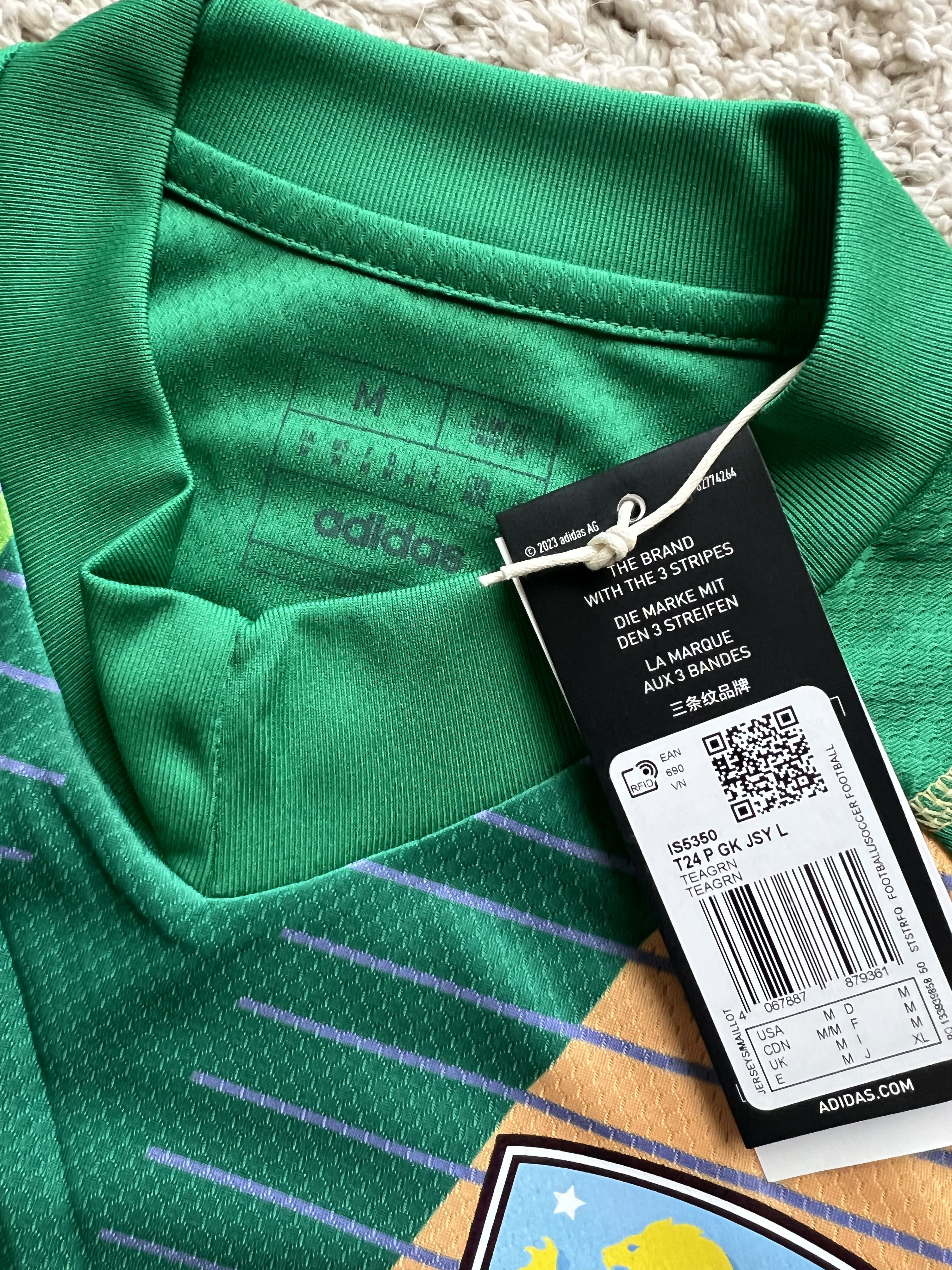 Authenticity evidence image of Aston Villa 2024/25 Adidas GK 1 Goalkeeper Pro Shirt (Acorns) - Men's Medium
