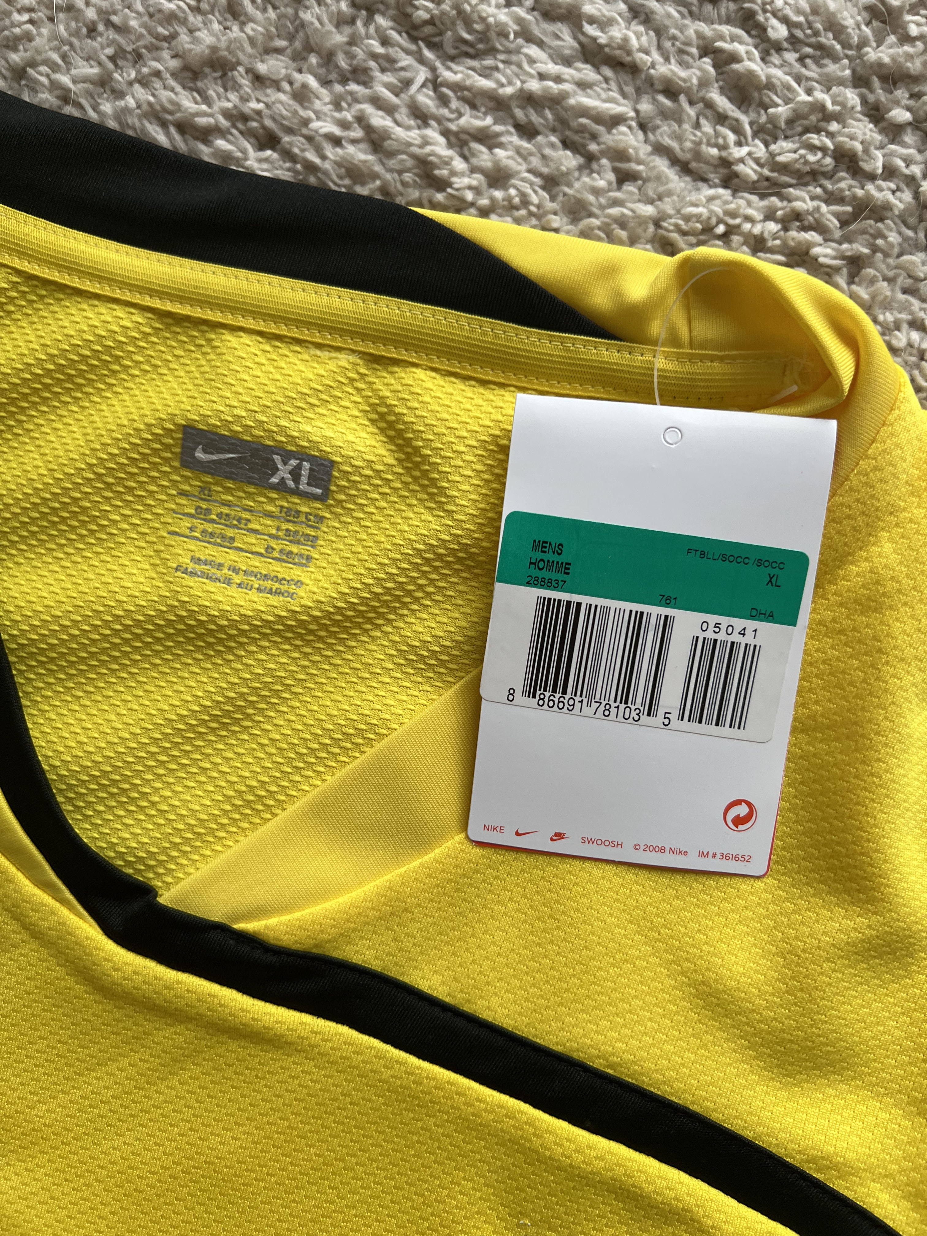 Authenticity evidence image of Aston Villa 2008/09 Nike GK 2 Goalkeeper Pro Shirt - Men's XL