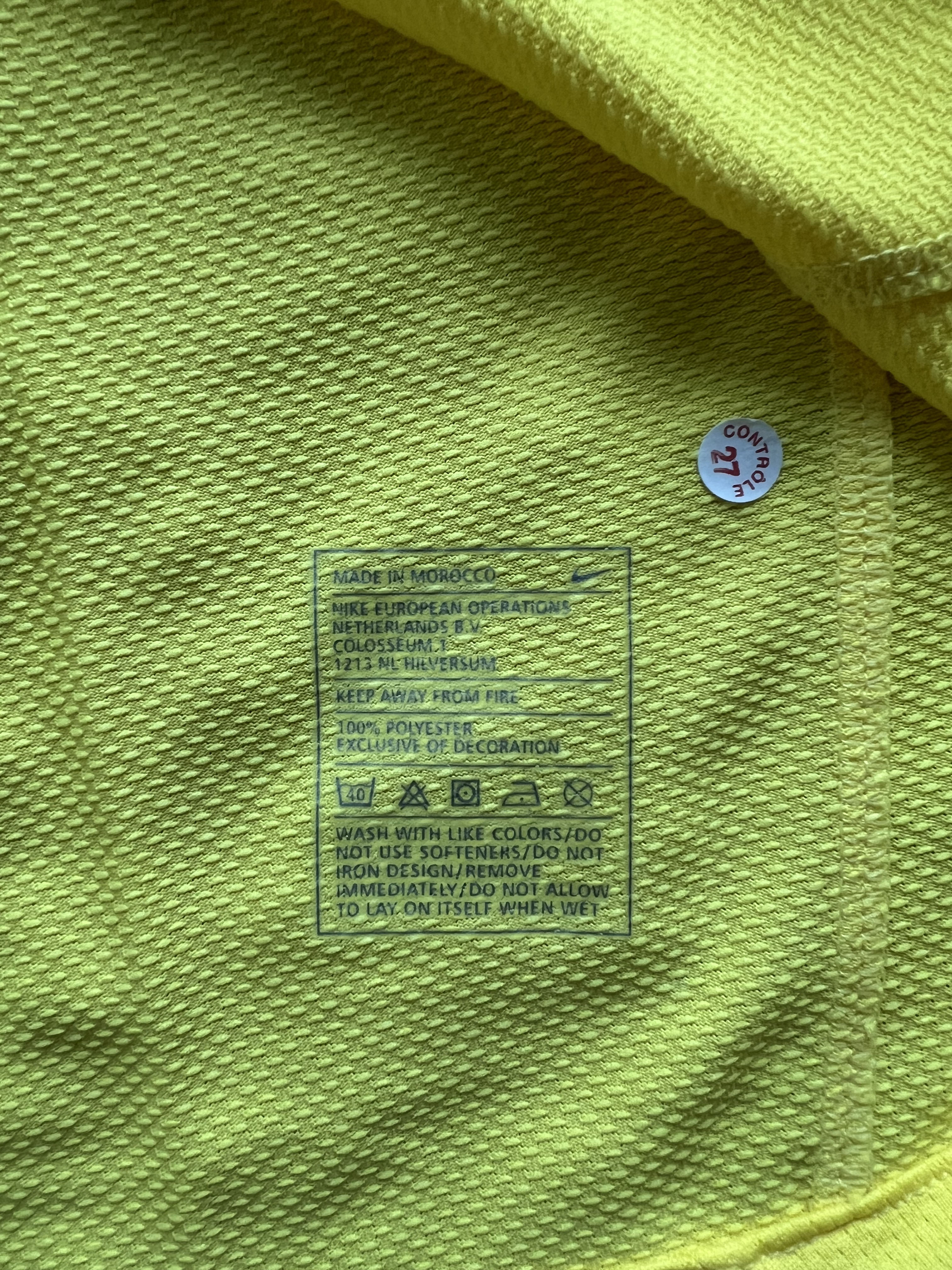 Authenticity evidence image of Aston Villa 2008/09 Nike GK 2 Goalkeeper Pro Shirt - Men's XL