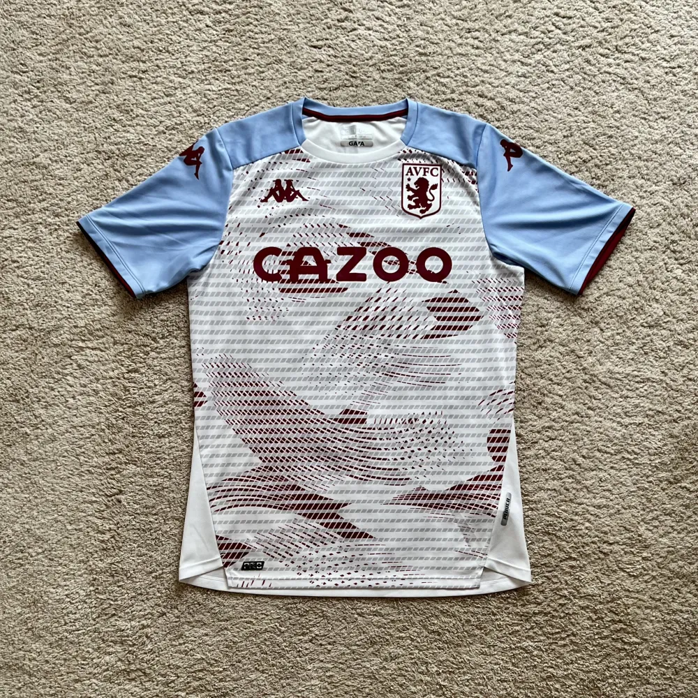 Front view of Aston Villa 2021/22 Kappa 3 Pre Match Shirt (Cazoo) - Men's Large
