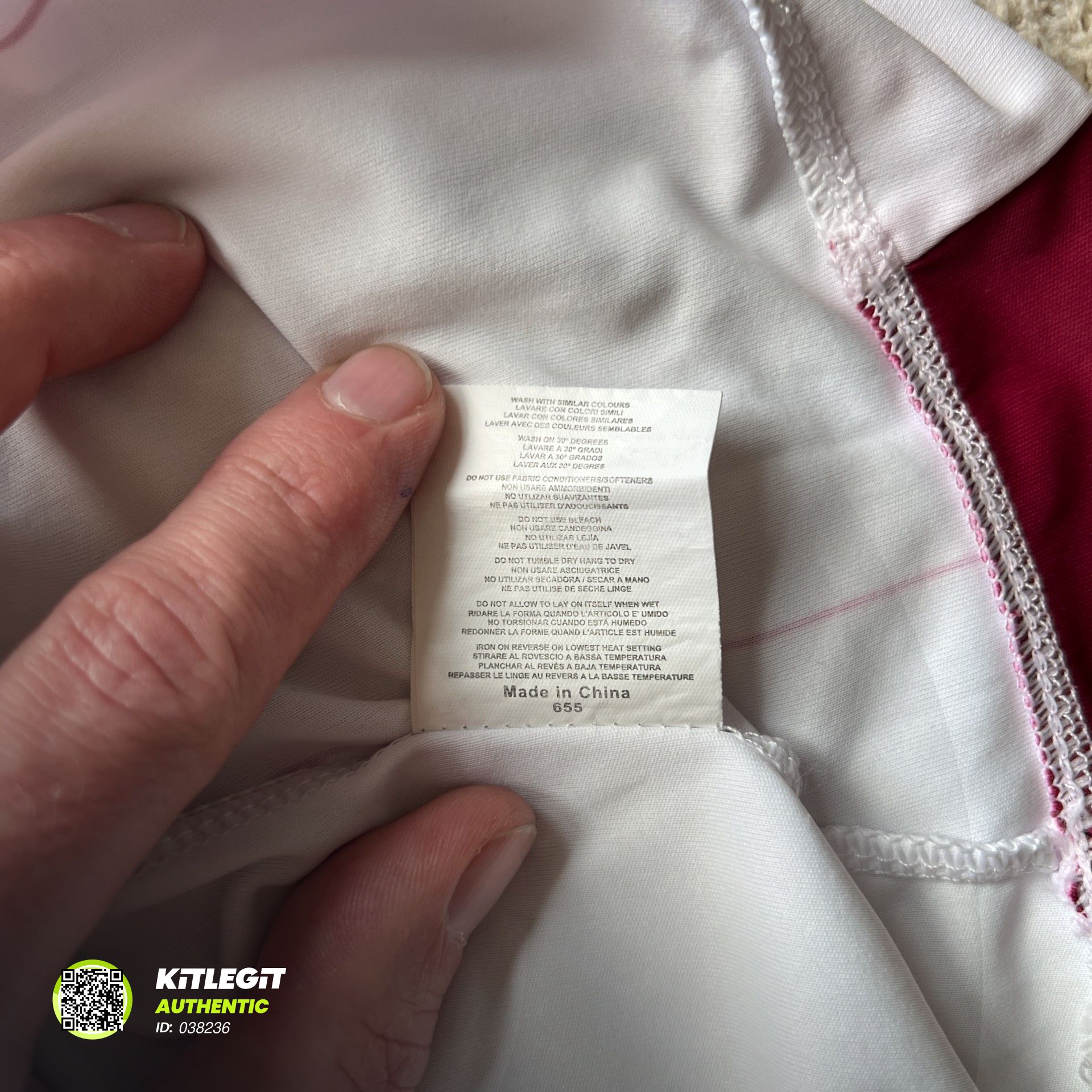 Authenticity evidence image of Aston Villa 2014/15 Macron Away Shirt (Dafabet) - Men's Medium