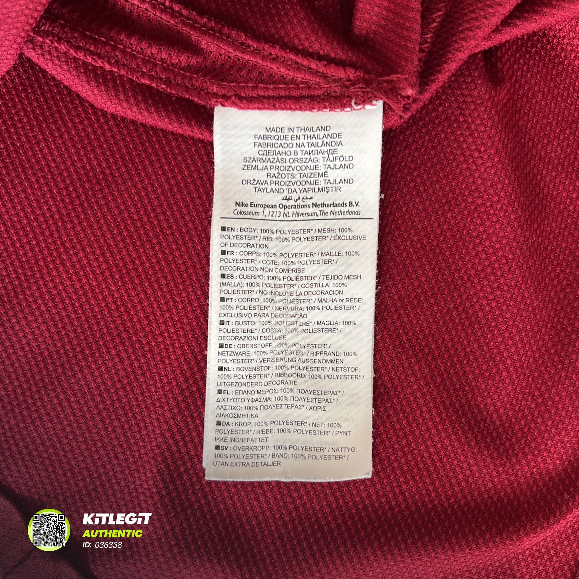 Authenticity evidence image of Aston Villa 2011/12 Nike Home Shirt (Genting Casinos) - Men's Medium