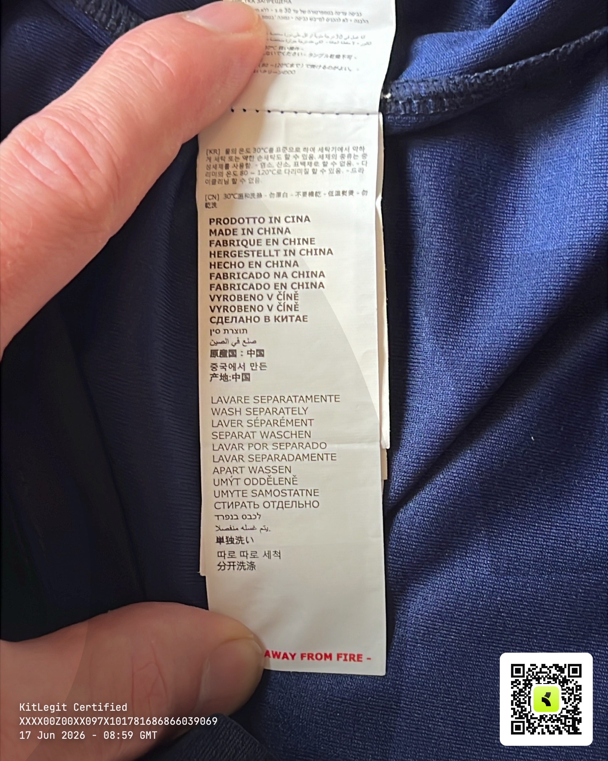Wash label