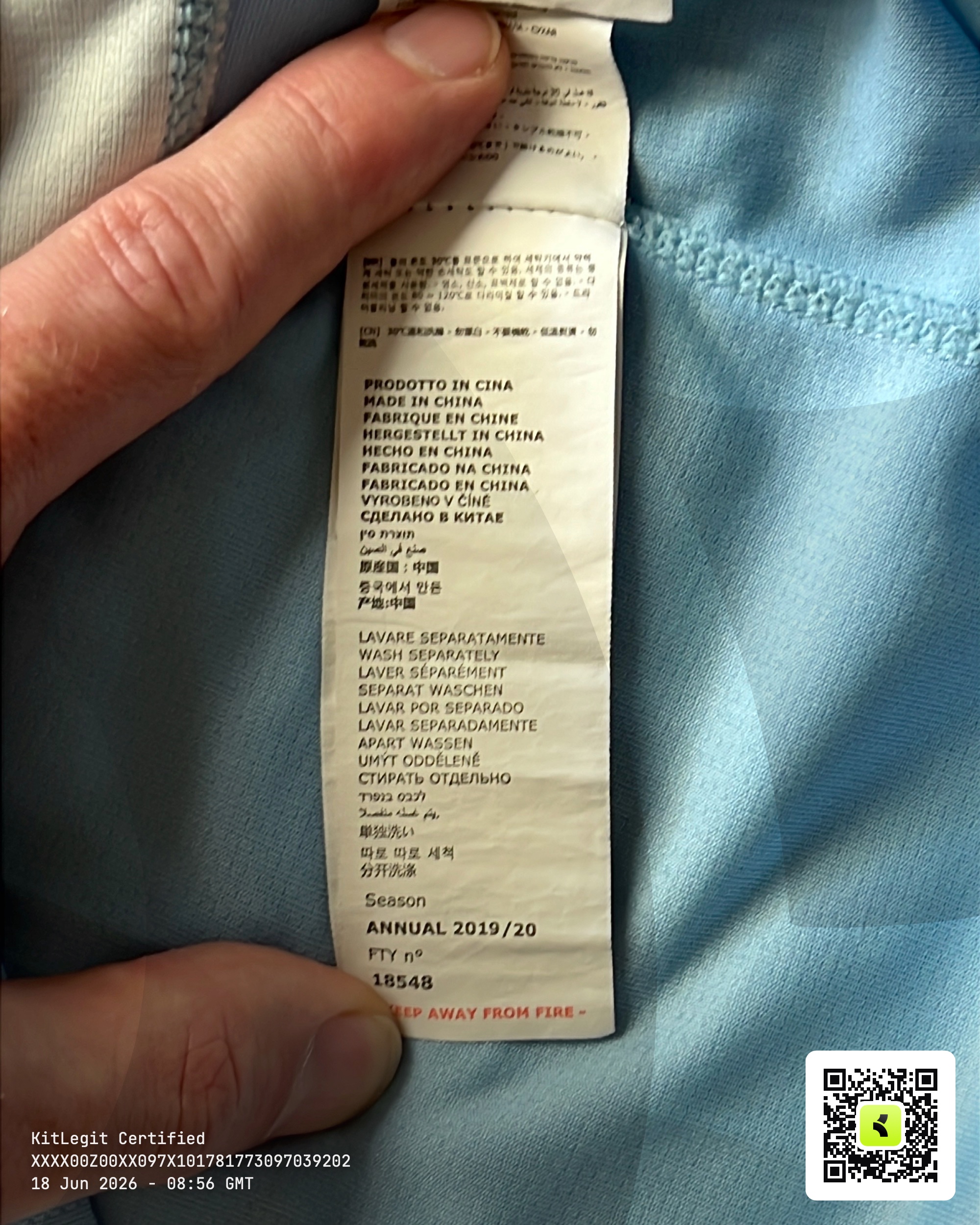 Wash label