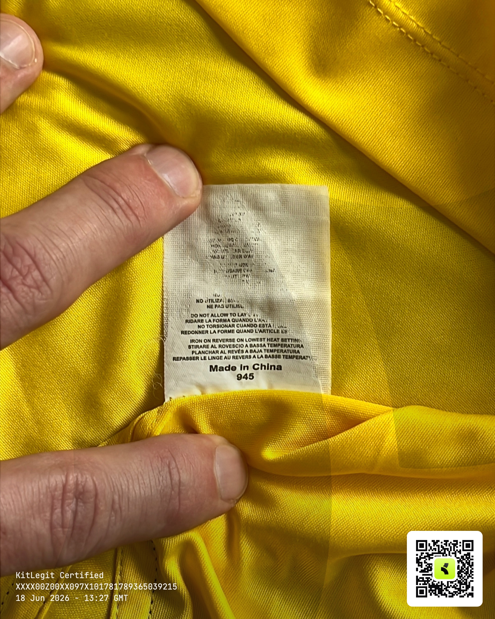 Wash label