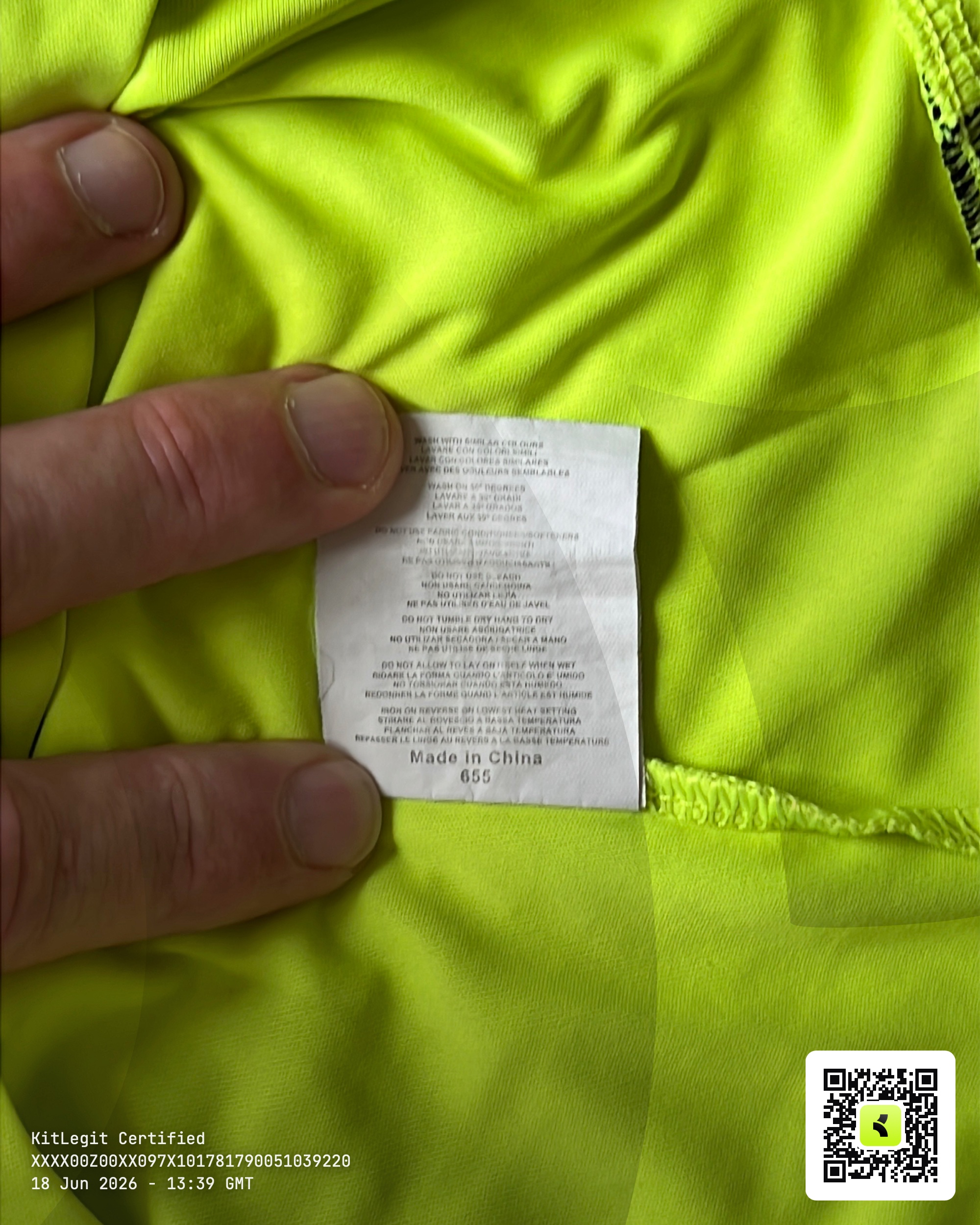 Wash label