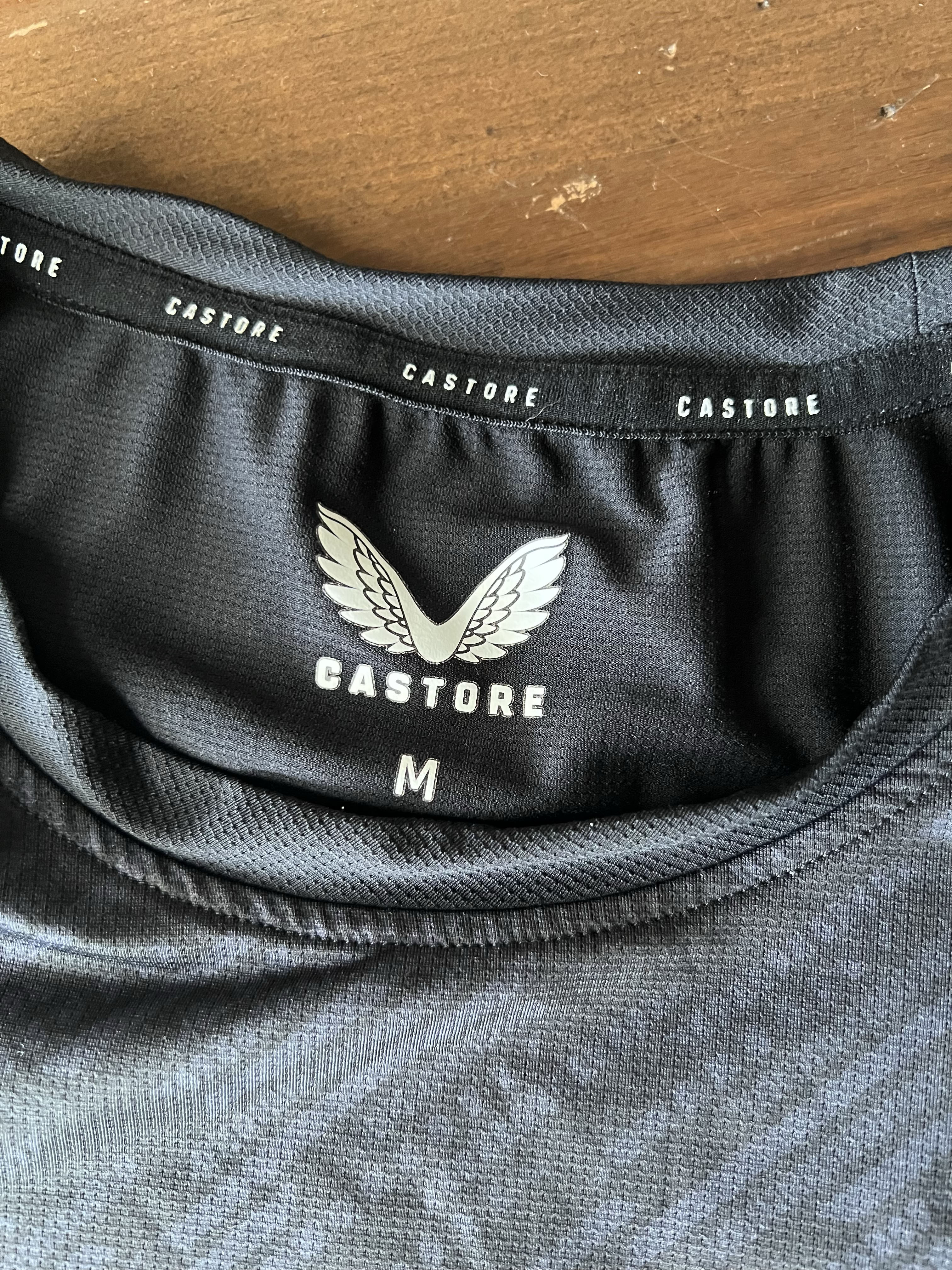 Authenticity evidence image of Aston Villa 2022/23 Castore 3 Training Match Worn Shirt (Cazoo) - Men's Medium
