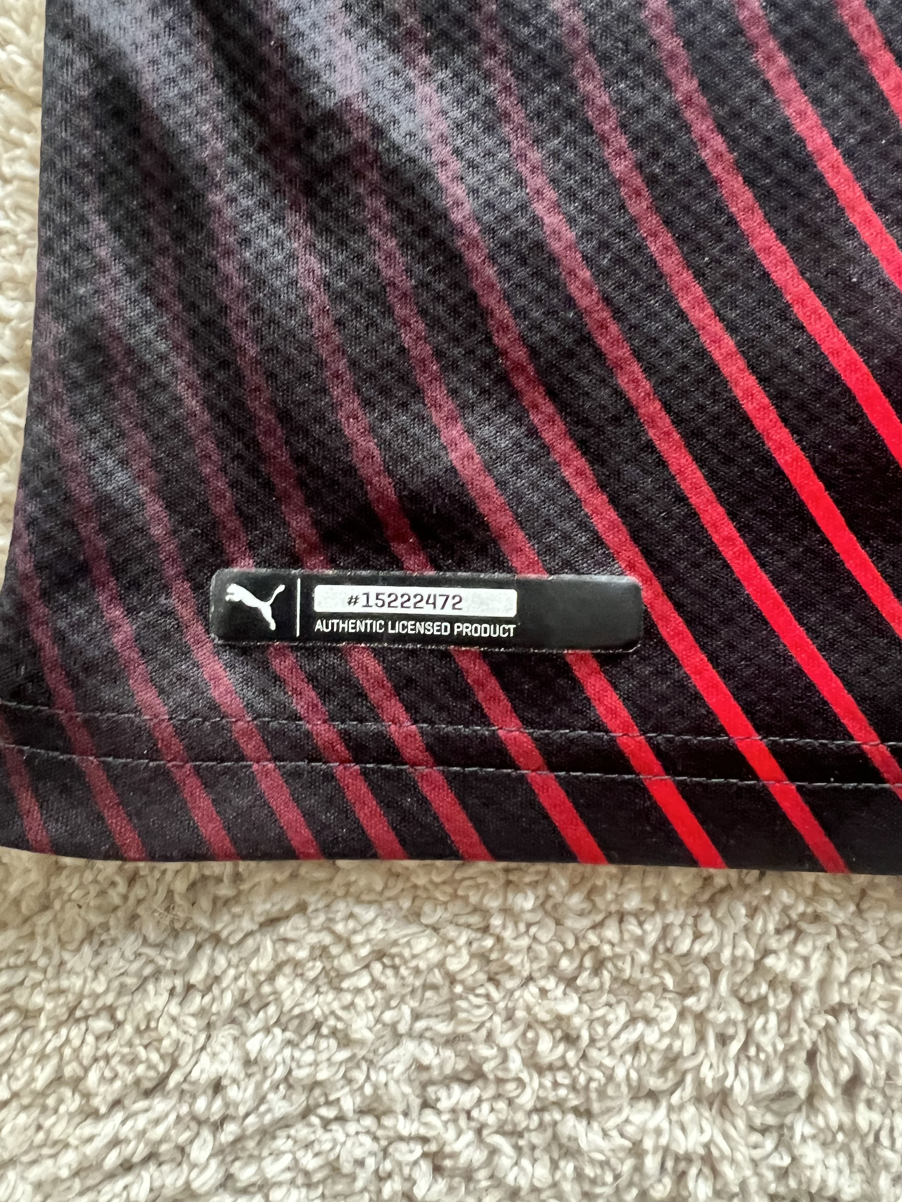 Authenticity evidence image of AC Milan 2019/20 Puma 3rd Shirt (Fly Emirates) - Men's Small