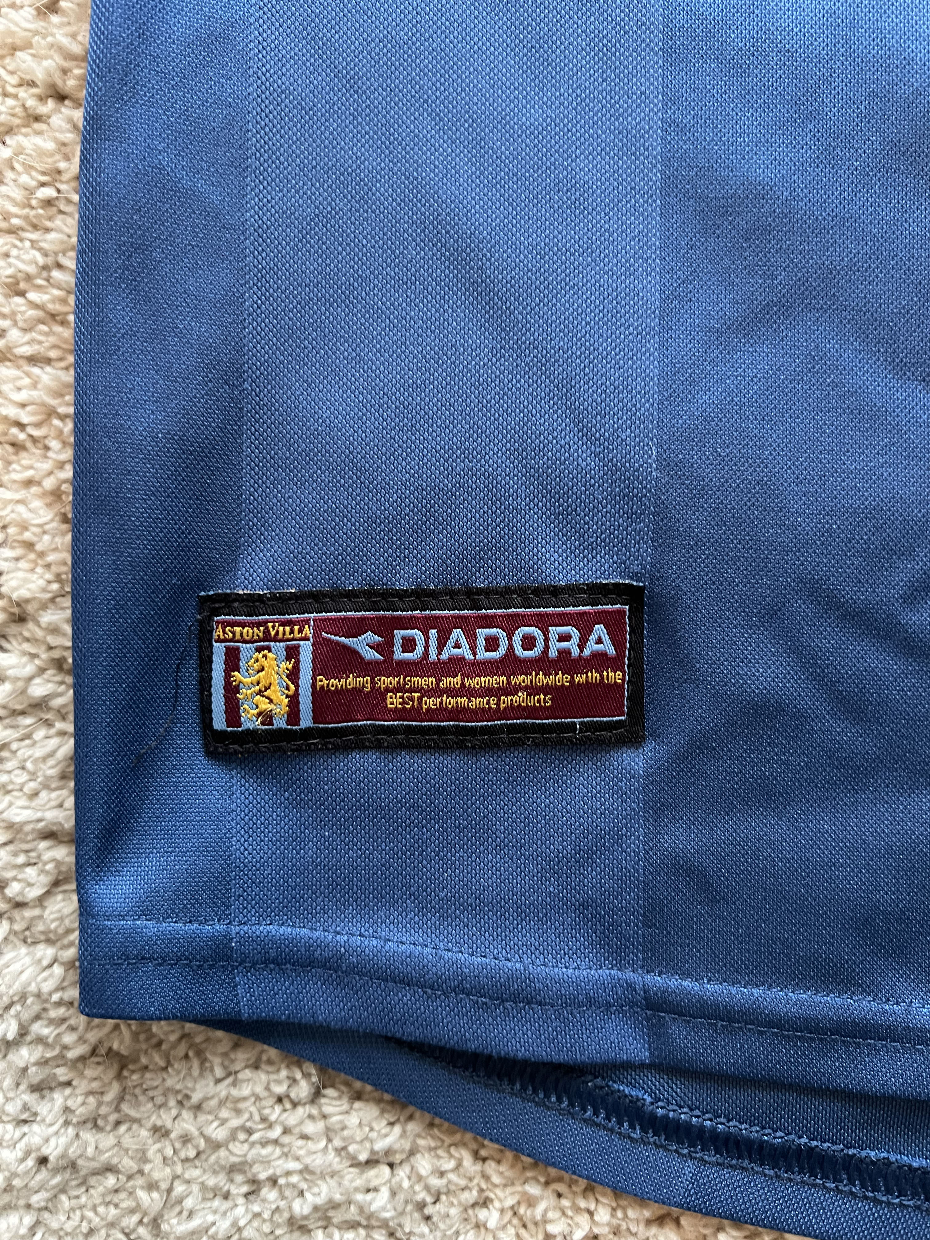 Authenticity evidence image of Aston Villa 2002/03 Diadora GK 1 Goalkeeper Shirt (Rover) - Junior XL