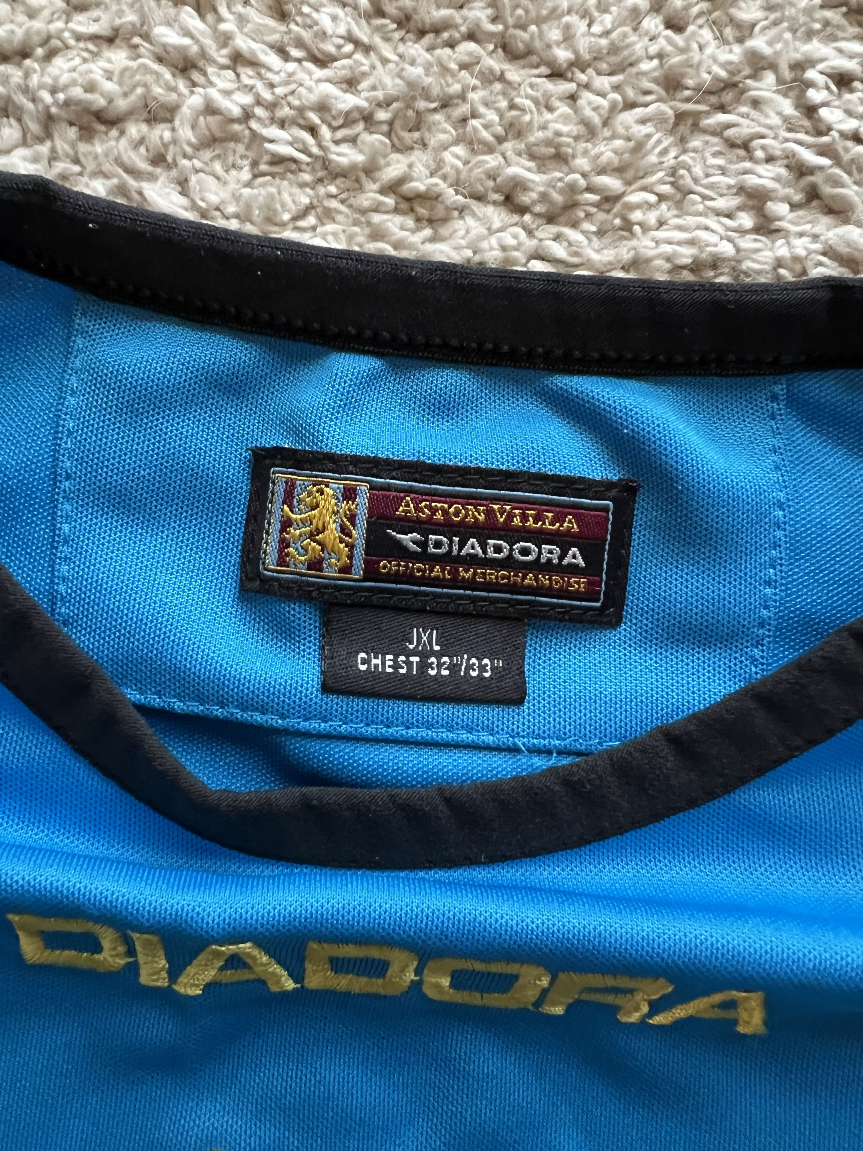 Authenticity evidence image of Aston Villa 2003/04 GK 2 Goalkeeper Shirt - Junior XL