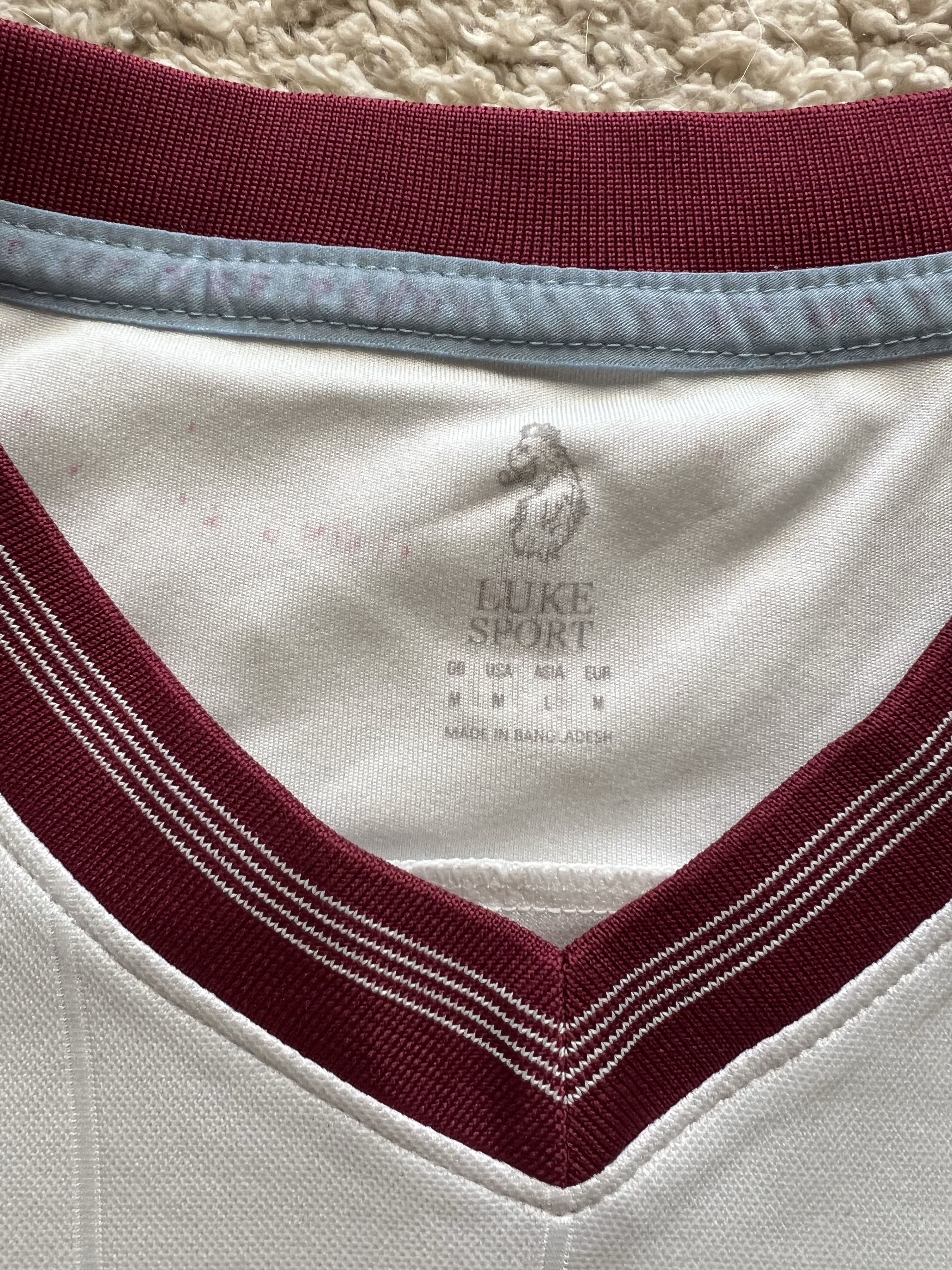 Authenticity evidence image of Aston Villa 2018/19 Luke 1977 Away Shirt (32Red) - Men's Medium