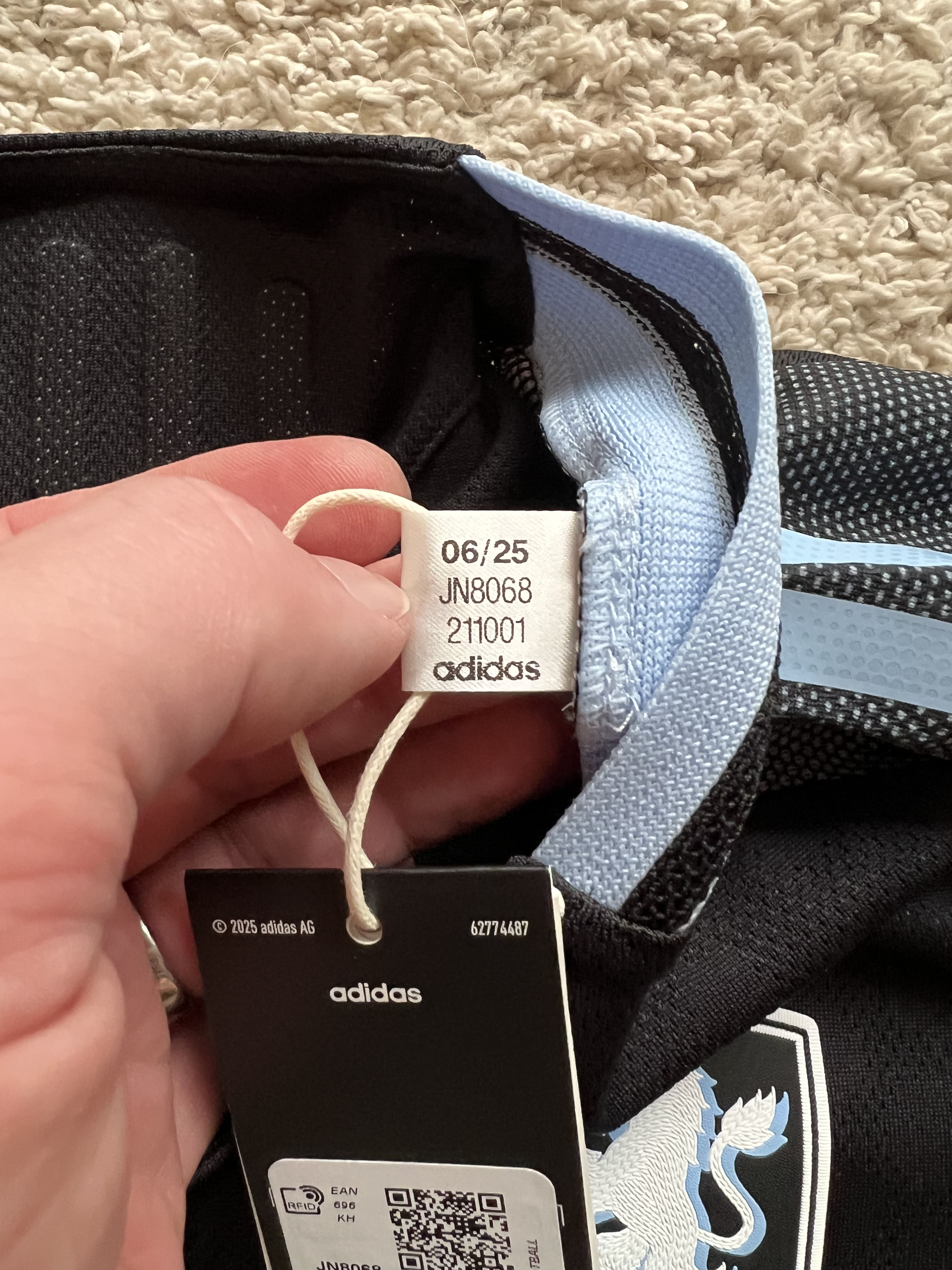 Authenticity evidence image of Aston Villa 2025/26 Adidas Away Pro Shirt (Kaizen Foundation) - Women's Large (16/18)