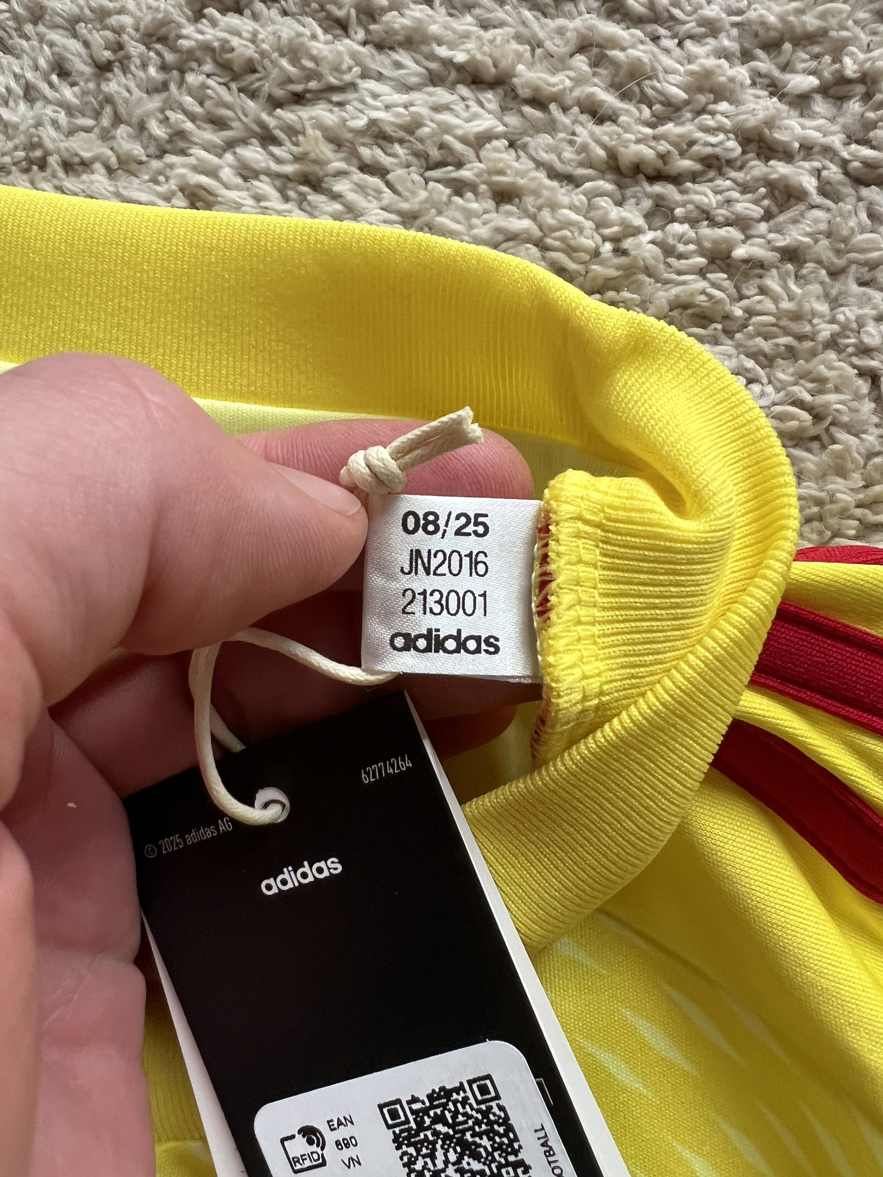 Authenticity evidence image of Aston Villa 2025/26 Adidas GK 2 Goalkeeper Shirt (Aston Villa Foundation) - Men's Medium