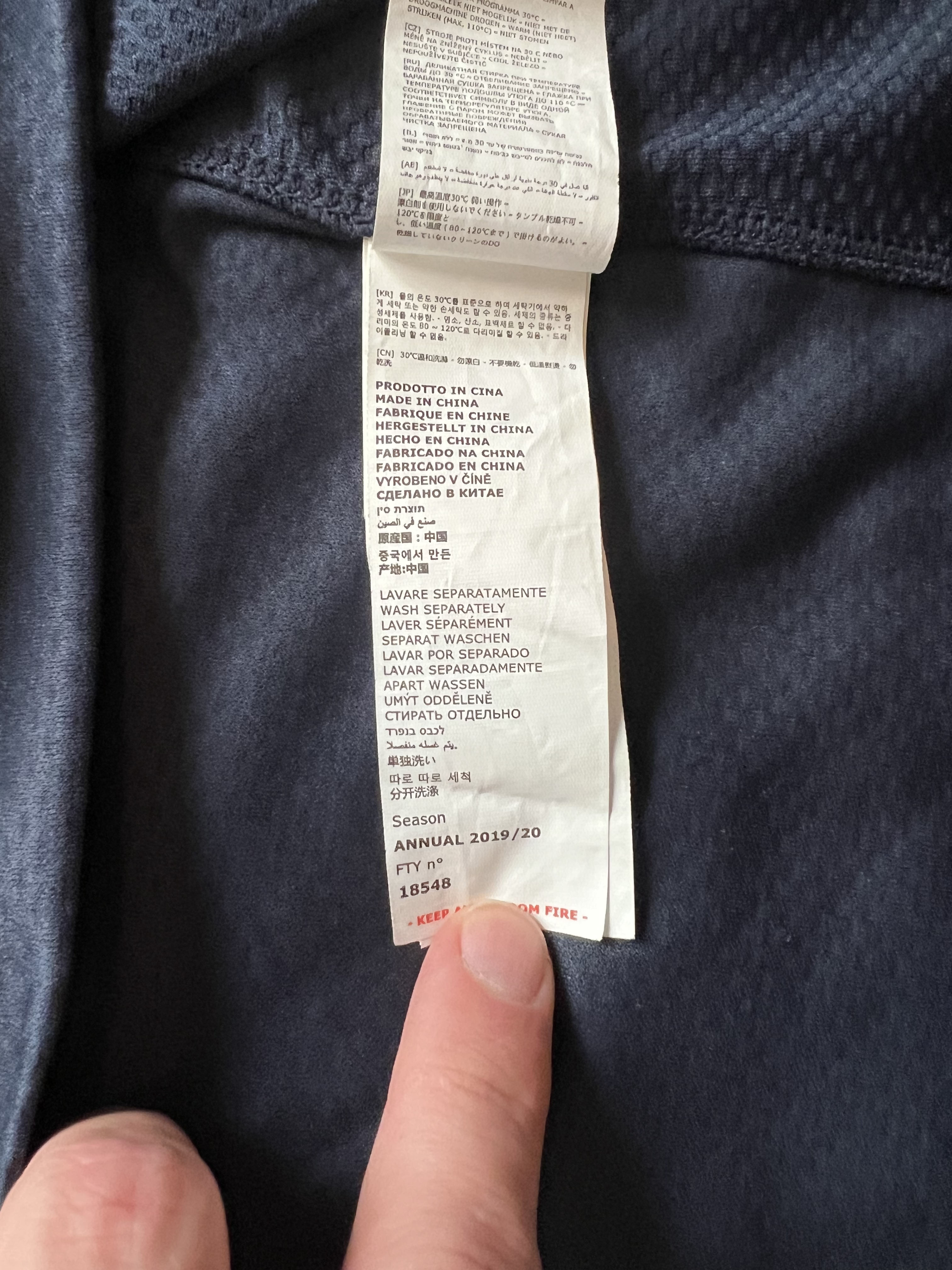 Authenticity evidence image of Aston Villa 2019/20 Kappa 4 Pre Match Match Worn Shirt (W88) - Men's XL