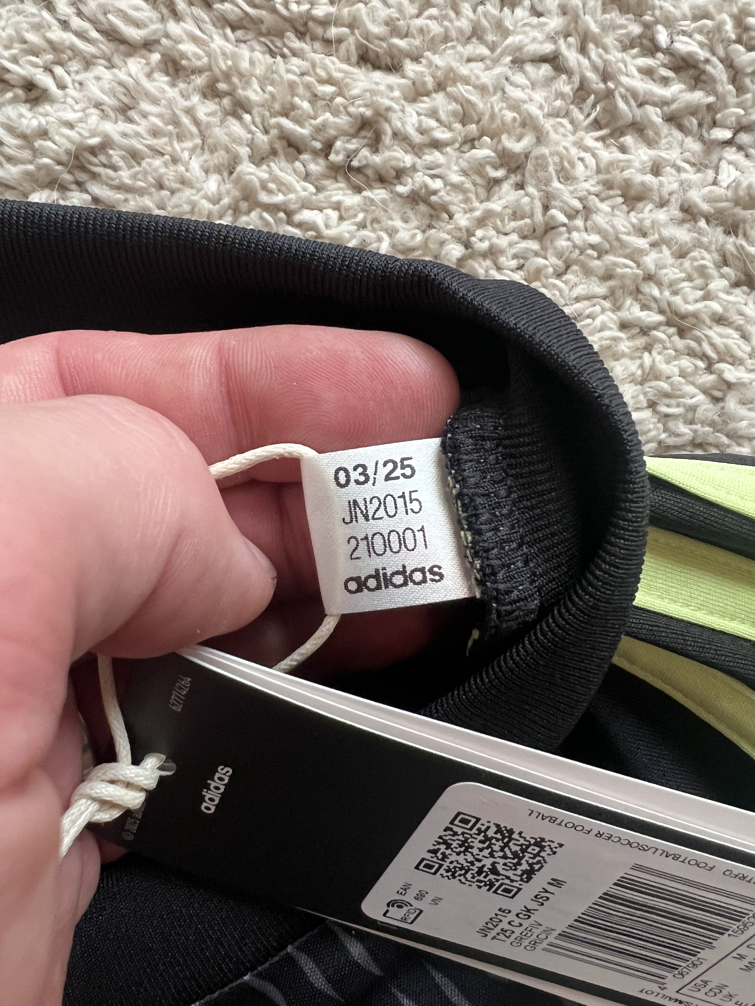Authenticity evidence image of Aston Villa 2025/26 Adidas GK 1 Goalkeeper Shirt (Kaizen Foundation) - Men's Medium