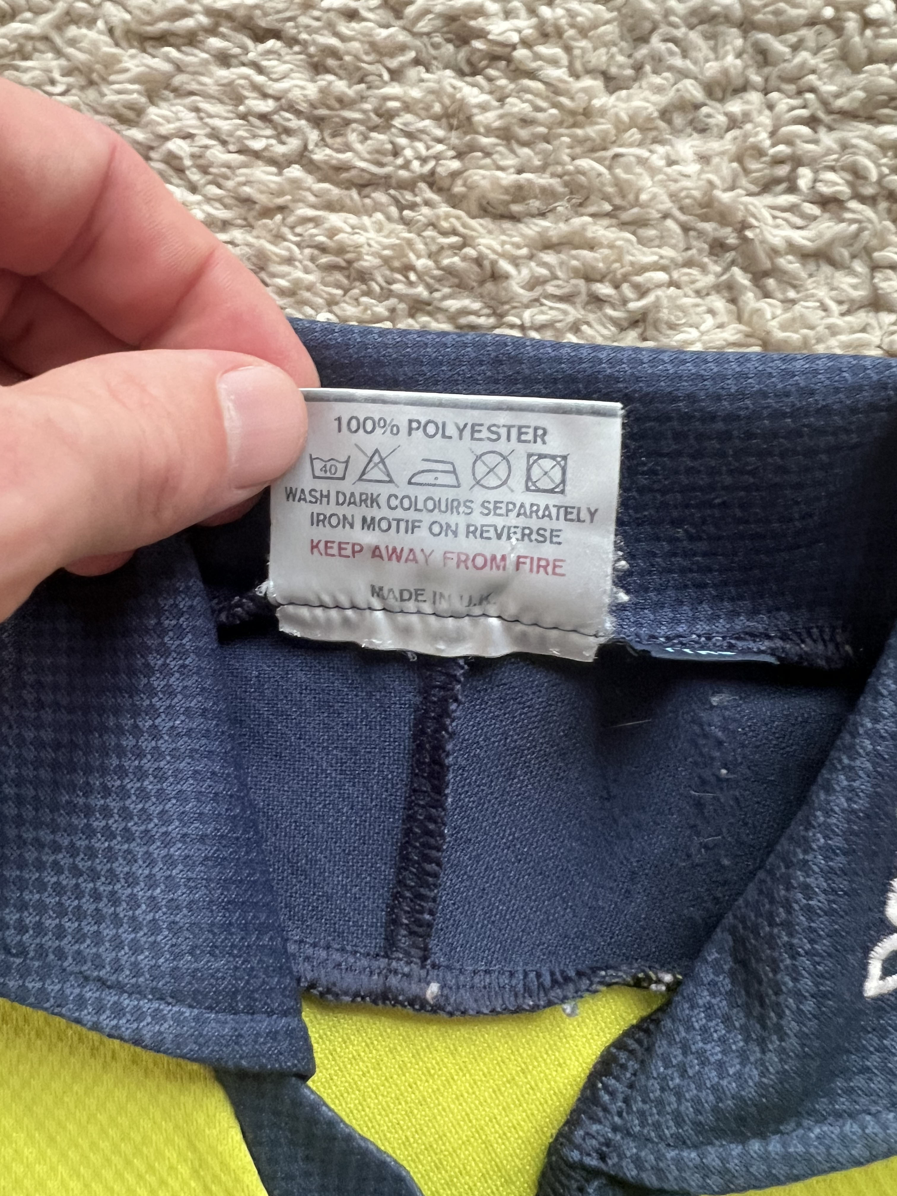 Authenticity evidence image of Aston Villa 1997/98 Reebok GK 1 Goalkeeper Shirt (AST Computers) - Youth
