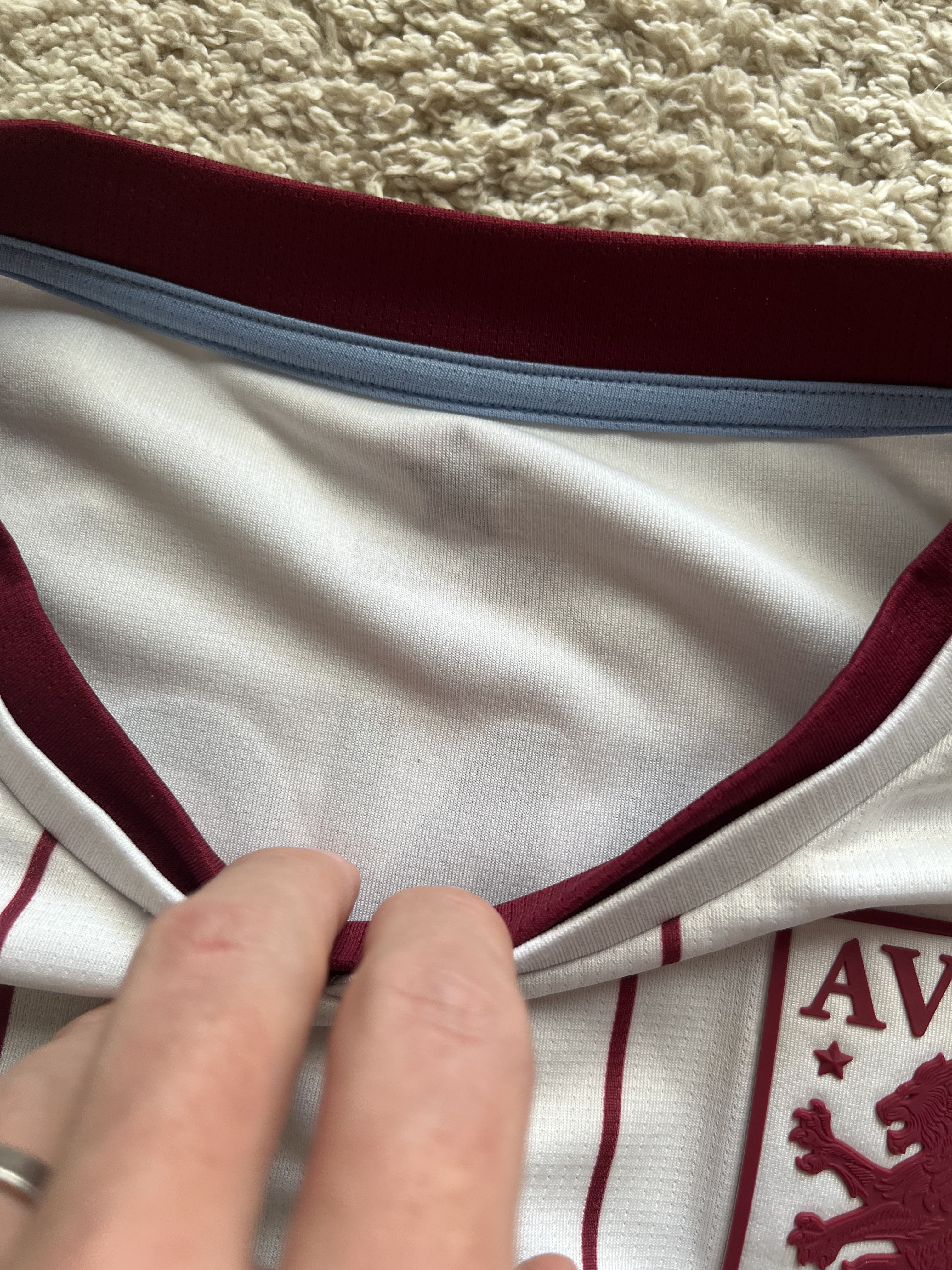 Authenticity evidence image of Aston Villa 2021/22 Kappa Away Shirt (Cazoo) - Men's XXL