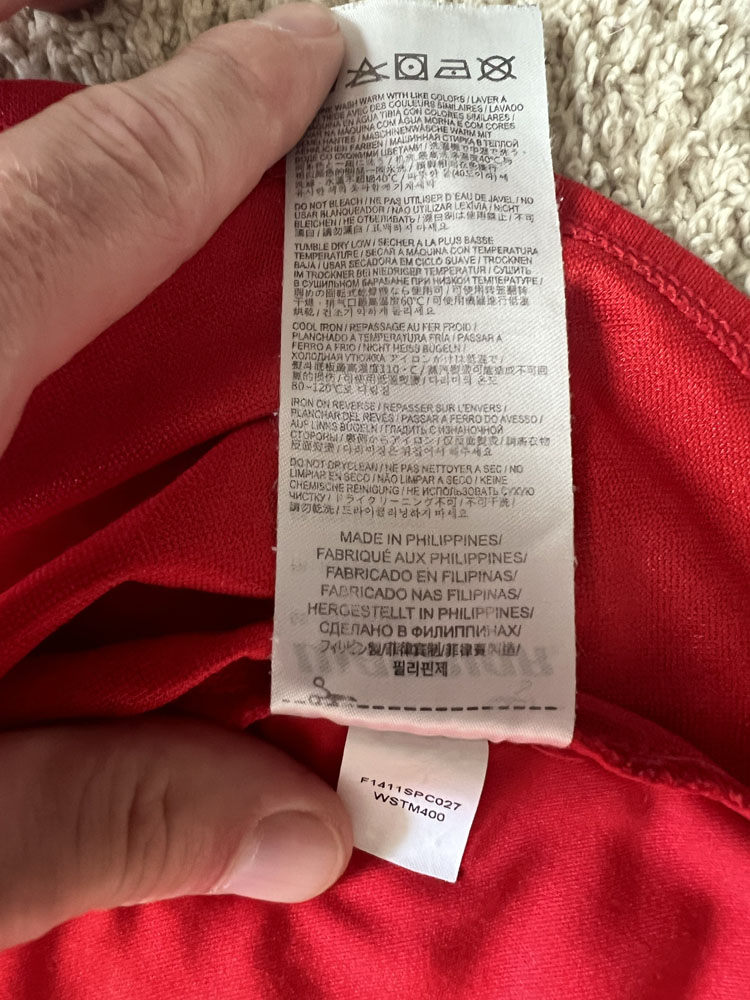 Authenticity evidence image of Liverpool 2014/15 Warrior Home Shirt (Standard Chartered) - Men's Large