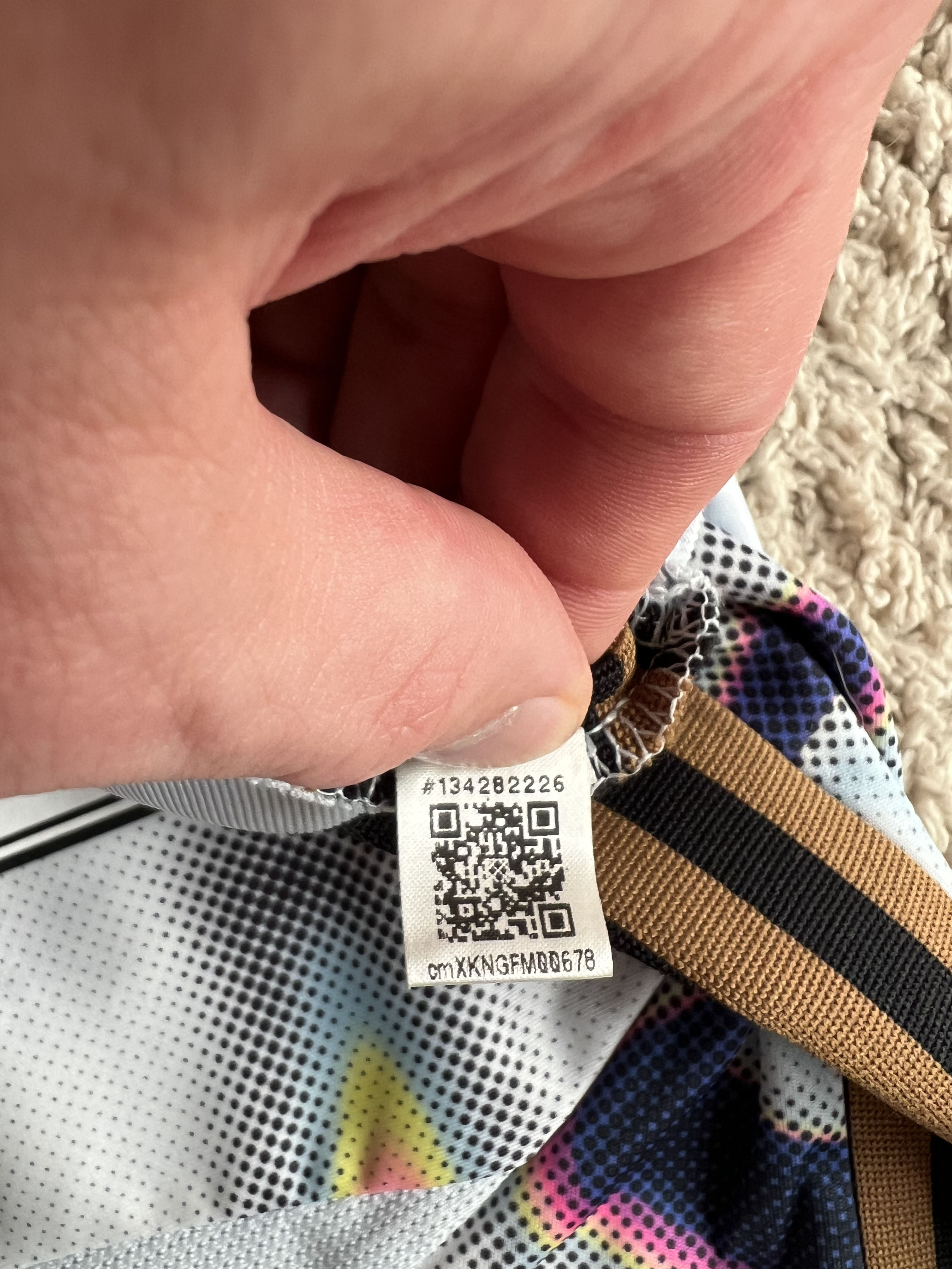 Authenticity evidence image of Aston Villa 2024/25 Adidas Pre-Match Pride 1 Shirt (Love Unites) - Women's Large (16/18)
