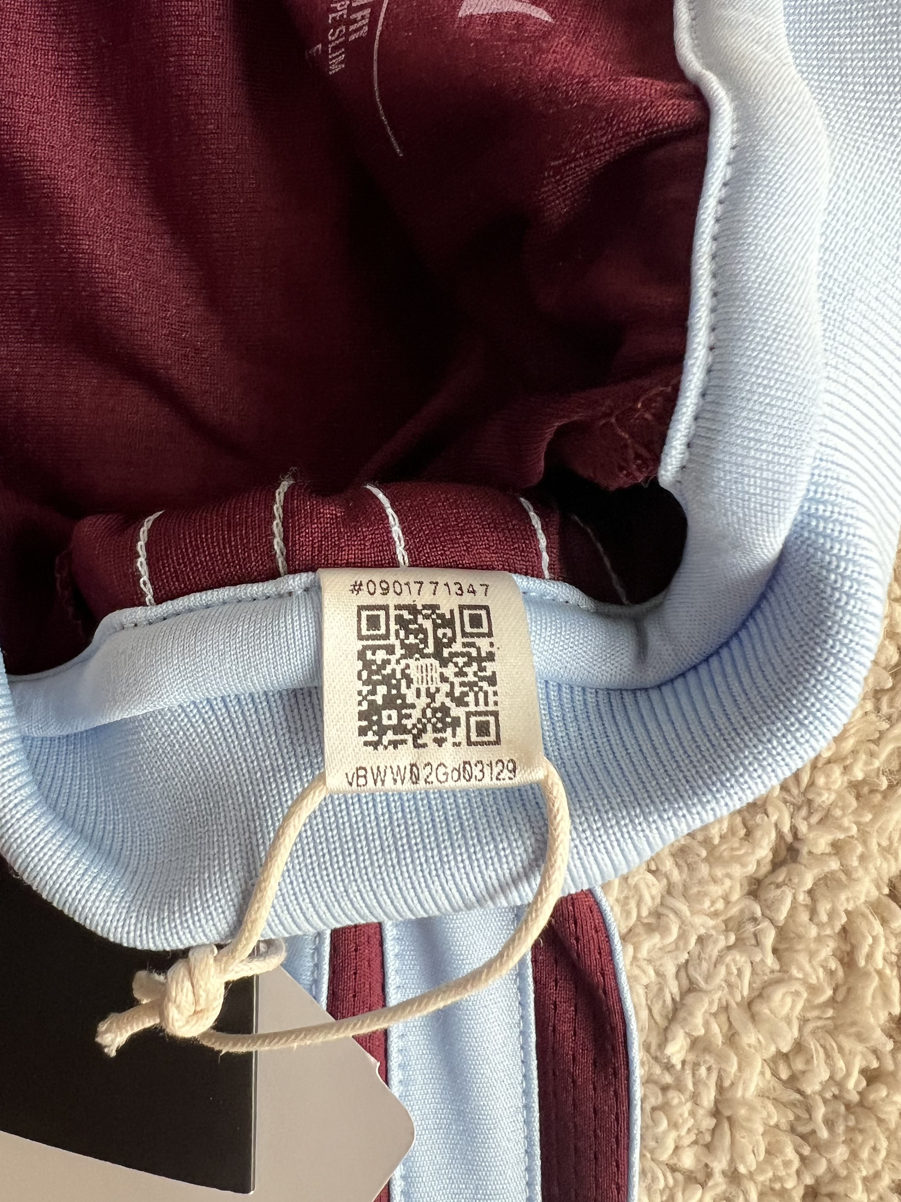 Authenticity evidence image of Aston Villa 2026/27 Adidas Home Shirt (Visit Rwanda) - Men's Medium
