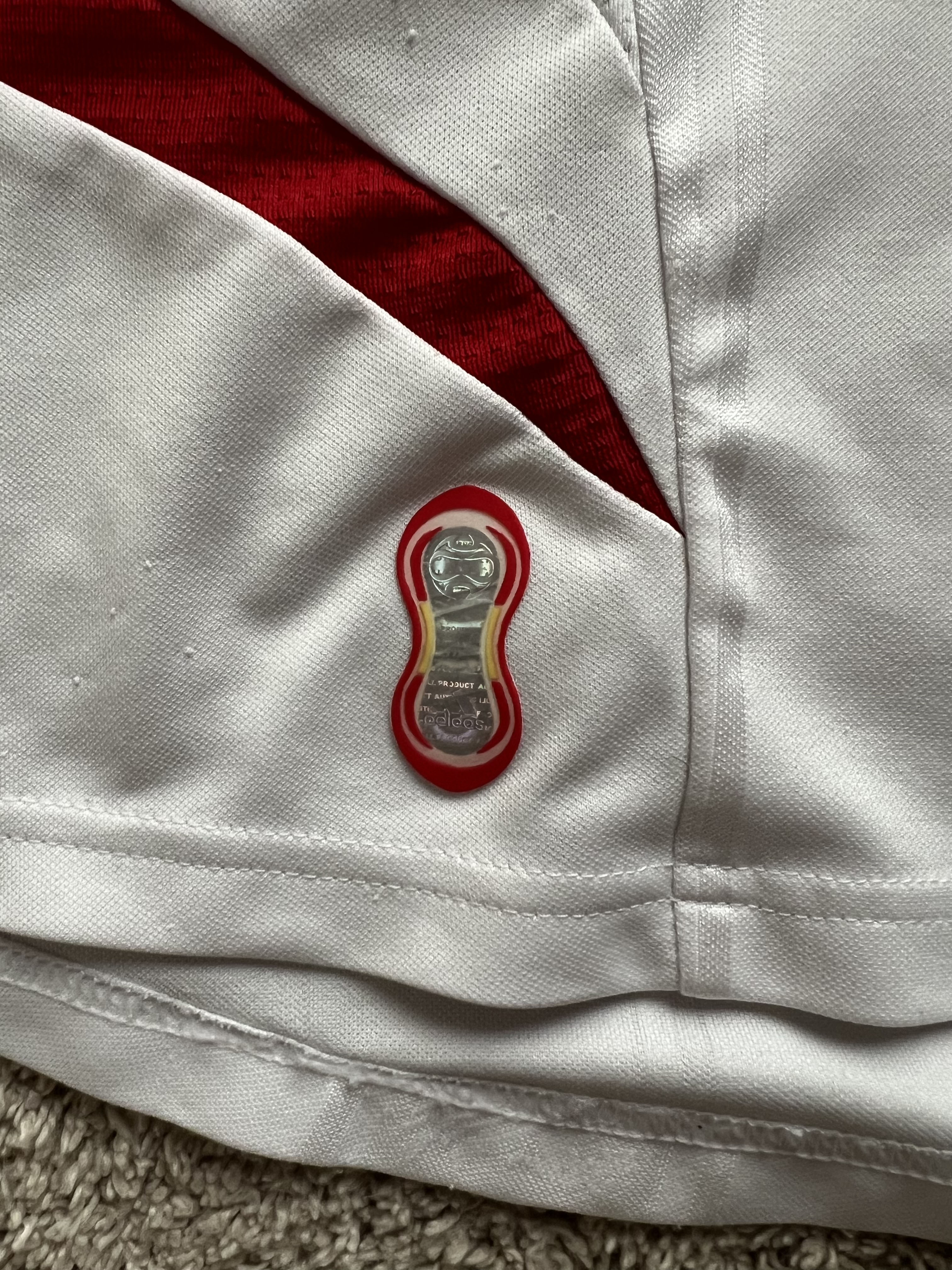Authenticity evidence image of Liverpool 2007/08 Adidas Away Shirt (Carlsberg) - Men's Medium