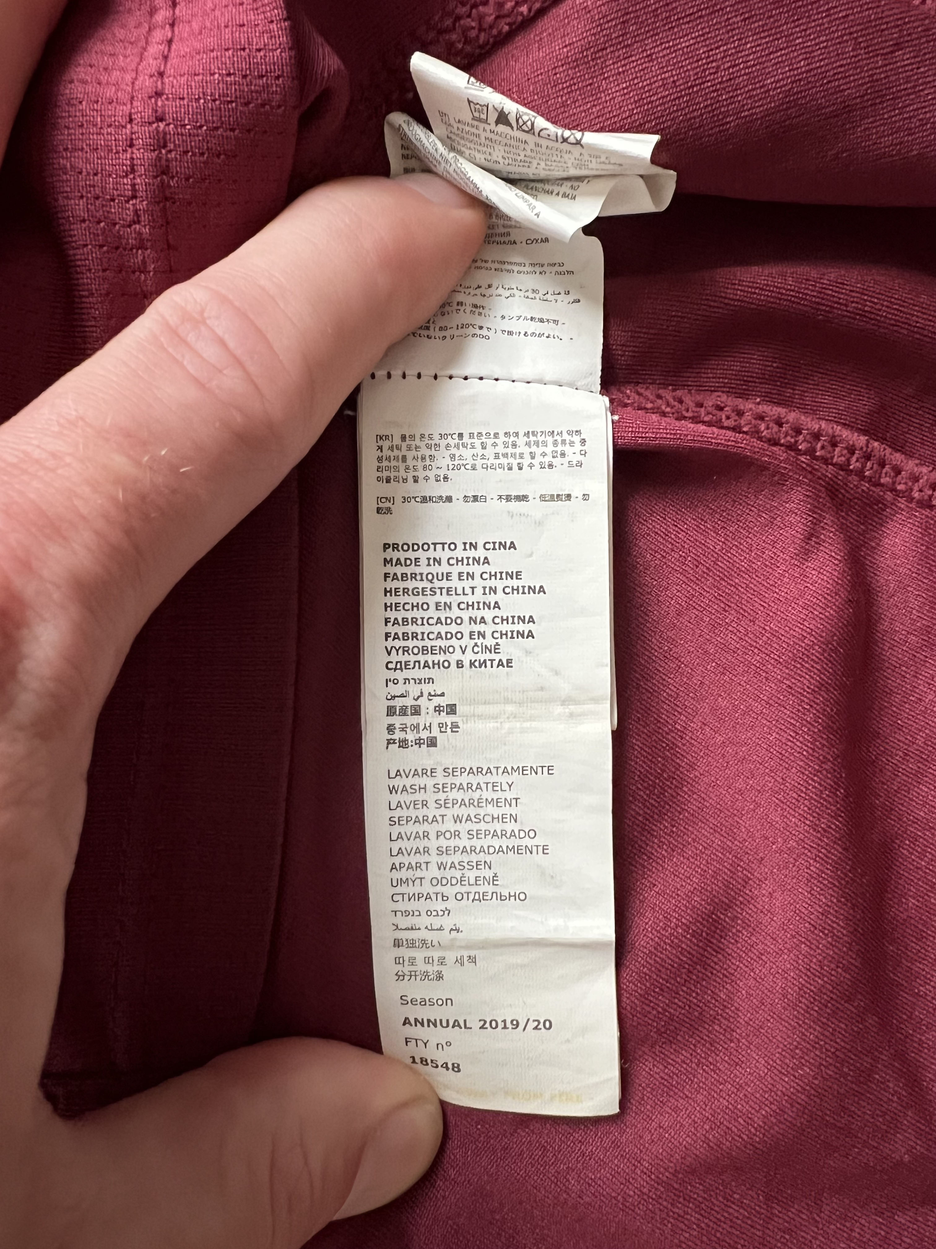 Authenticity evidence image of Aston Villa 2019/20 Kappa Home Shirt (W88) - Men's Medium