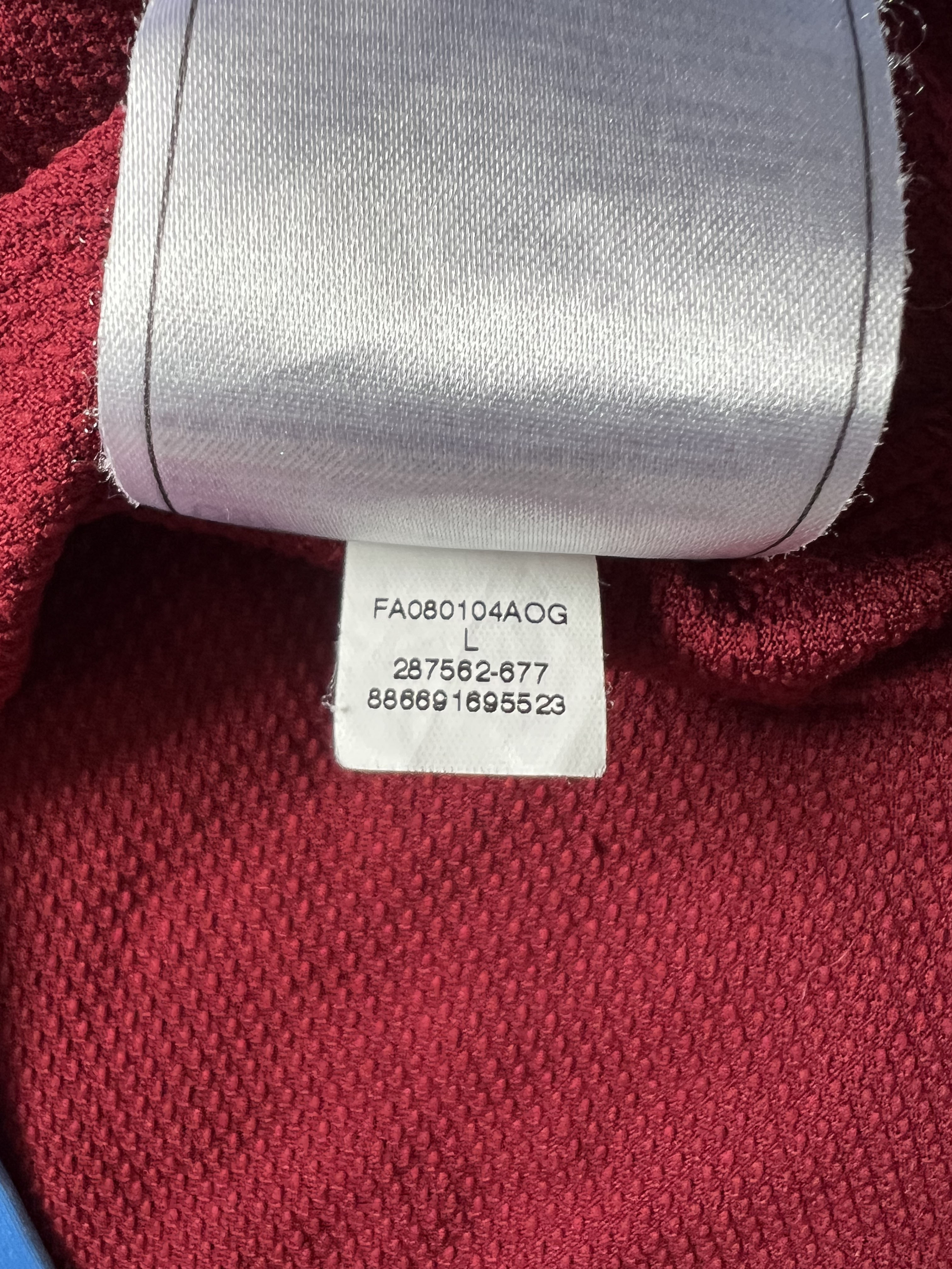 Authenticity evidence image of Aston Villa 2008/09 Nike Home Shirt (Acorns) - Men's Large