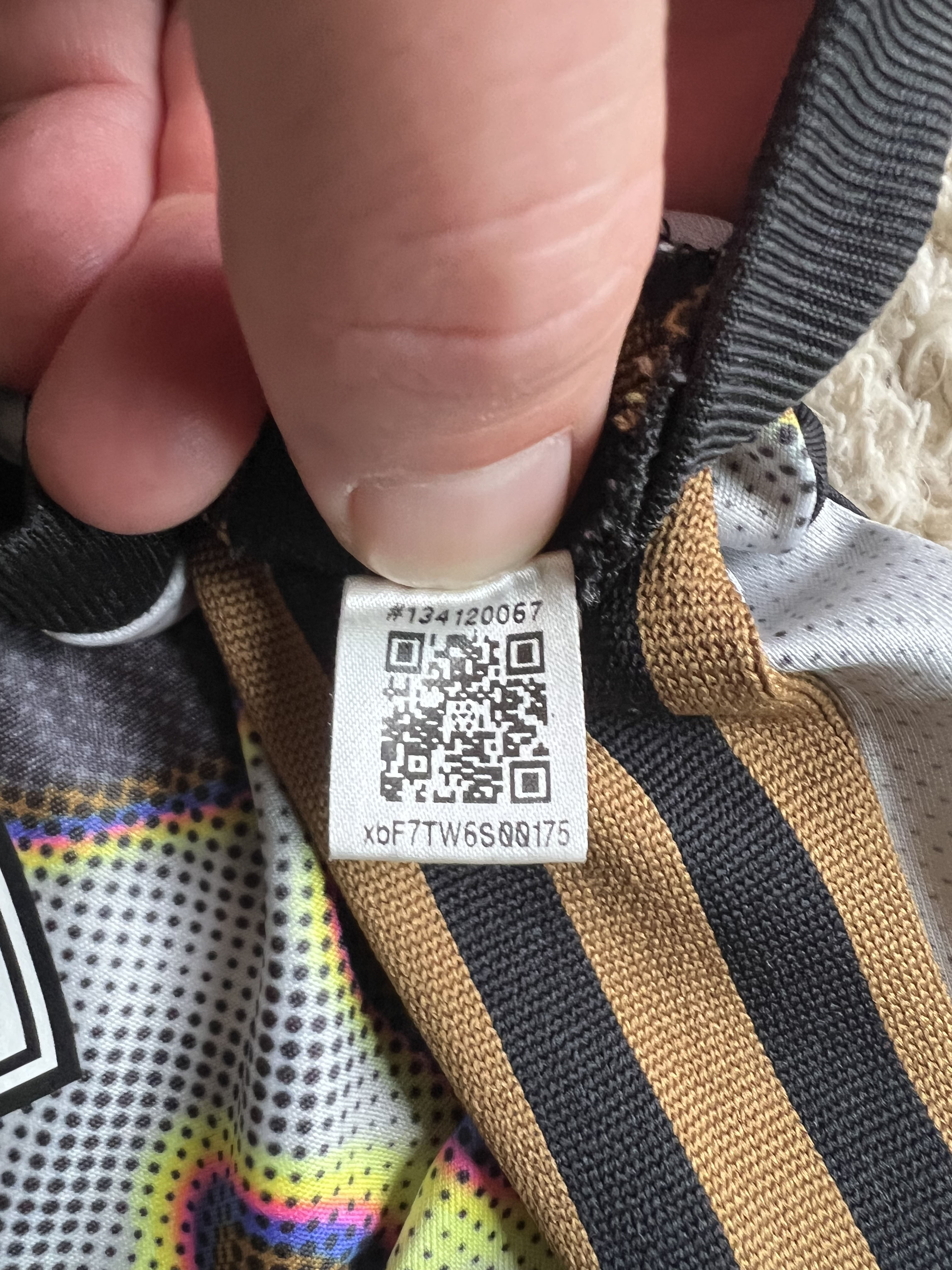 Authenticity evidence image of Aston Villa 2024/25 Adidas Pre-Match Pride 1 Shirt (Love Unites) - Men's Medium