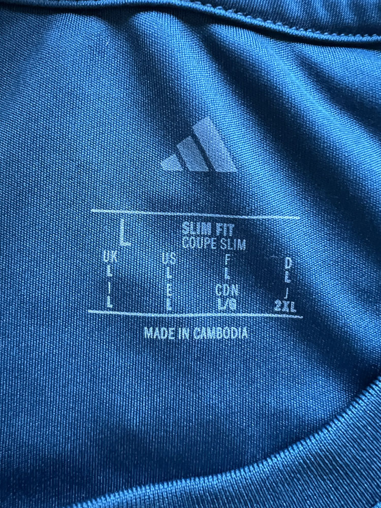 Authenticity evidence image of Aston Villa 2025/26 Adidas Training 2 Shirt - Men's Large
