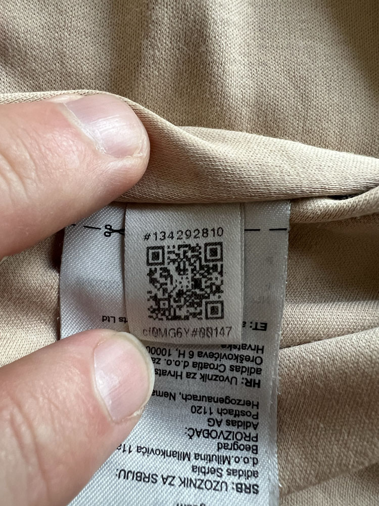 Authenticity evidence image of Aston Villa 2025/26 Adidas Travel 1 Shirt - Men's Medium