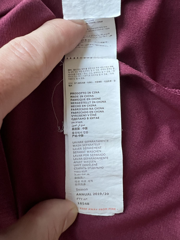 Authenticity evidence image of Aston Villa 2019/20 Kappa Home Shirt (W88) - Men's Medium