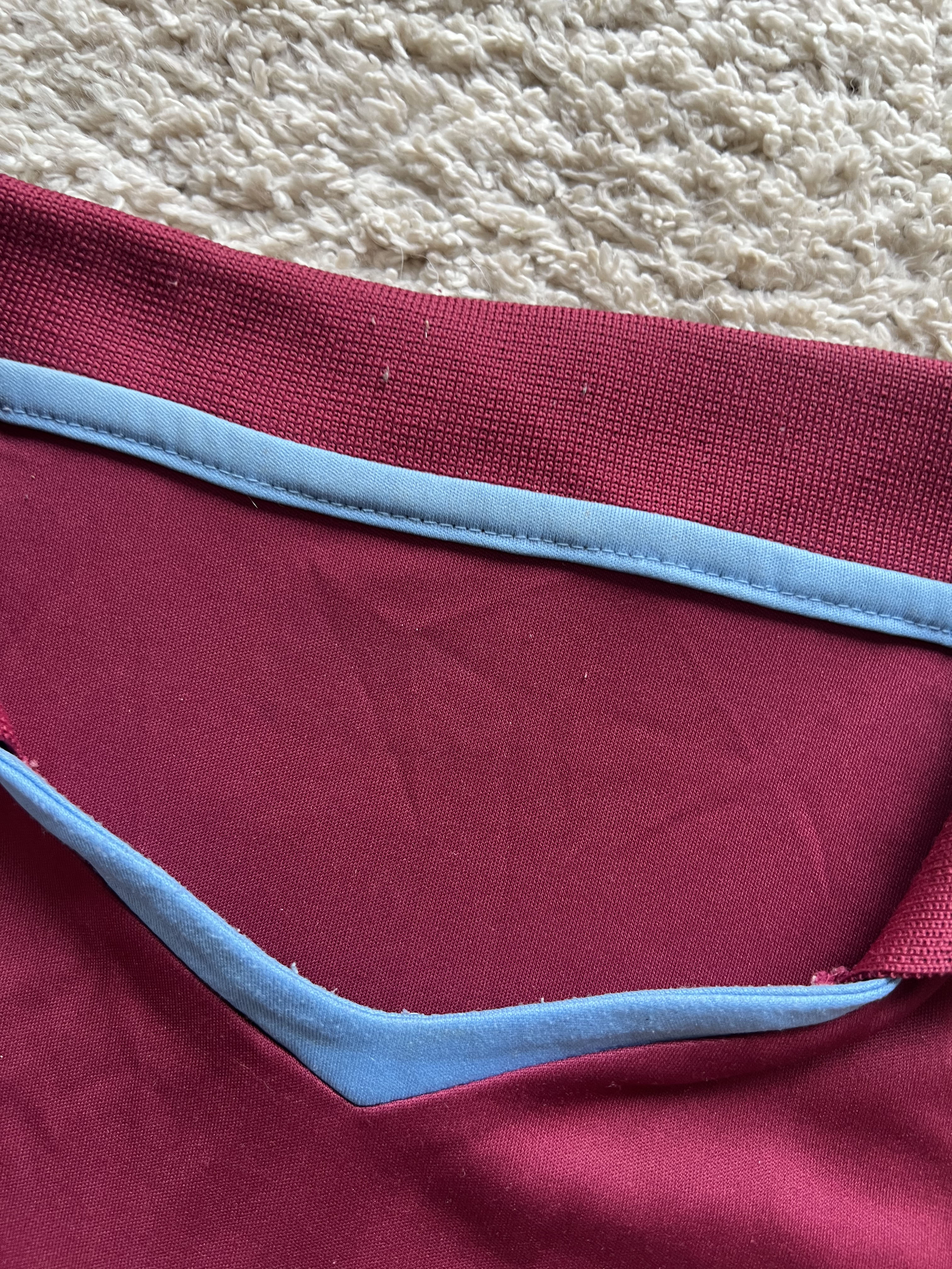 Authenticity evidence image of Aston Villa 2006/07 Hummel Home Shirt (32Red) - Men's Medium