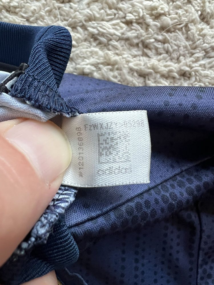 Authenticity evidence image of Manchester United 2018/19 Adidas 3rd Shirt (Chevrolet) - Men's Medium