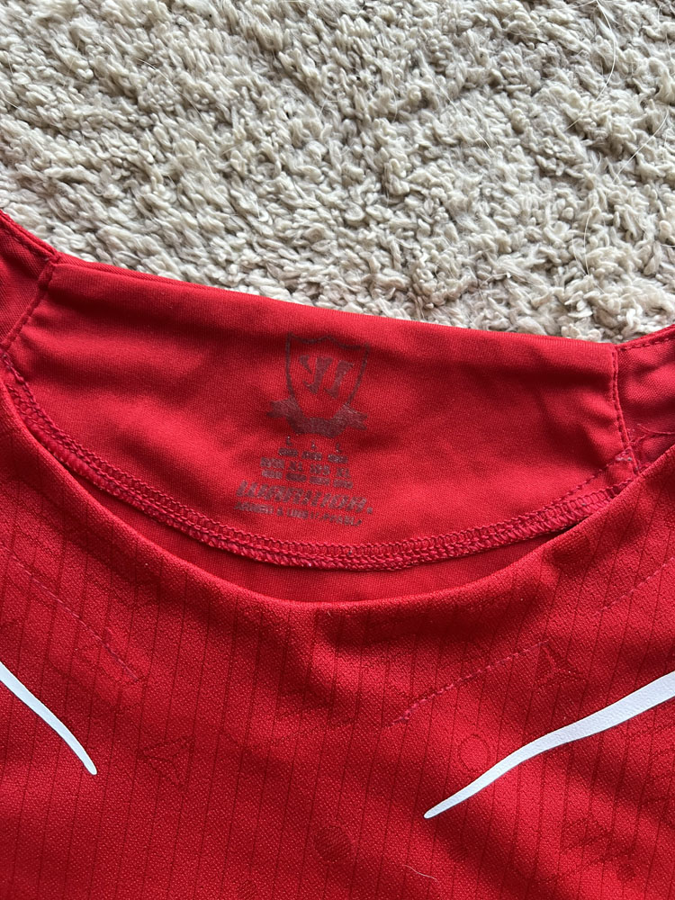 Authenticity evidence image of Liverpool 2014/15 Warrior Home Shirt (Standard Chartered) - Men's Large