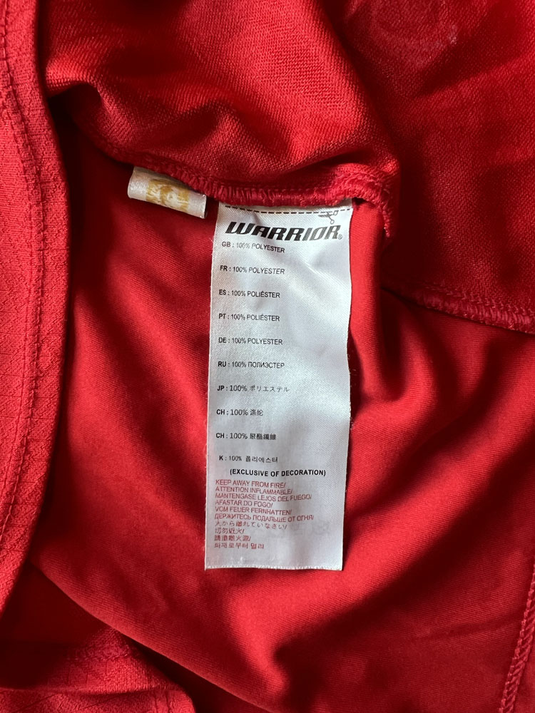 Authenticity evidence image of Liverpool 2014/15 Warrior Home Shirt (Standard Chartered) - Men's Large