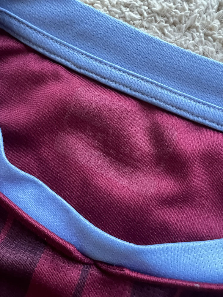 Authenticity evidence image of Aston Villa 2021/22 Kappa Home Shirt (Cazoo) - Men's Large