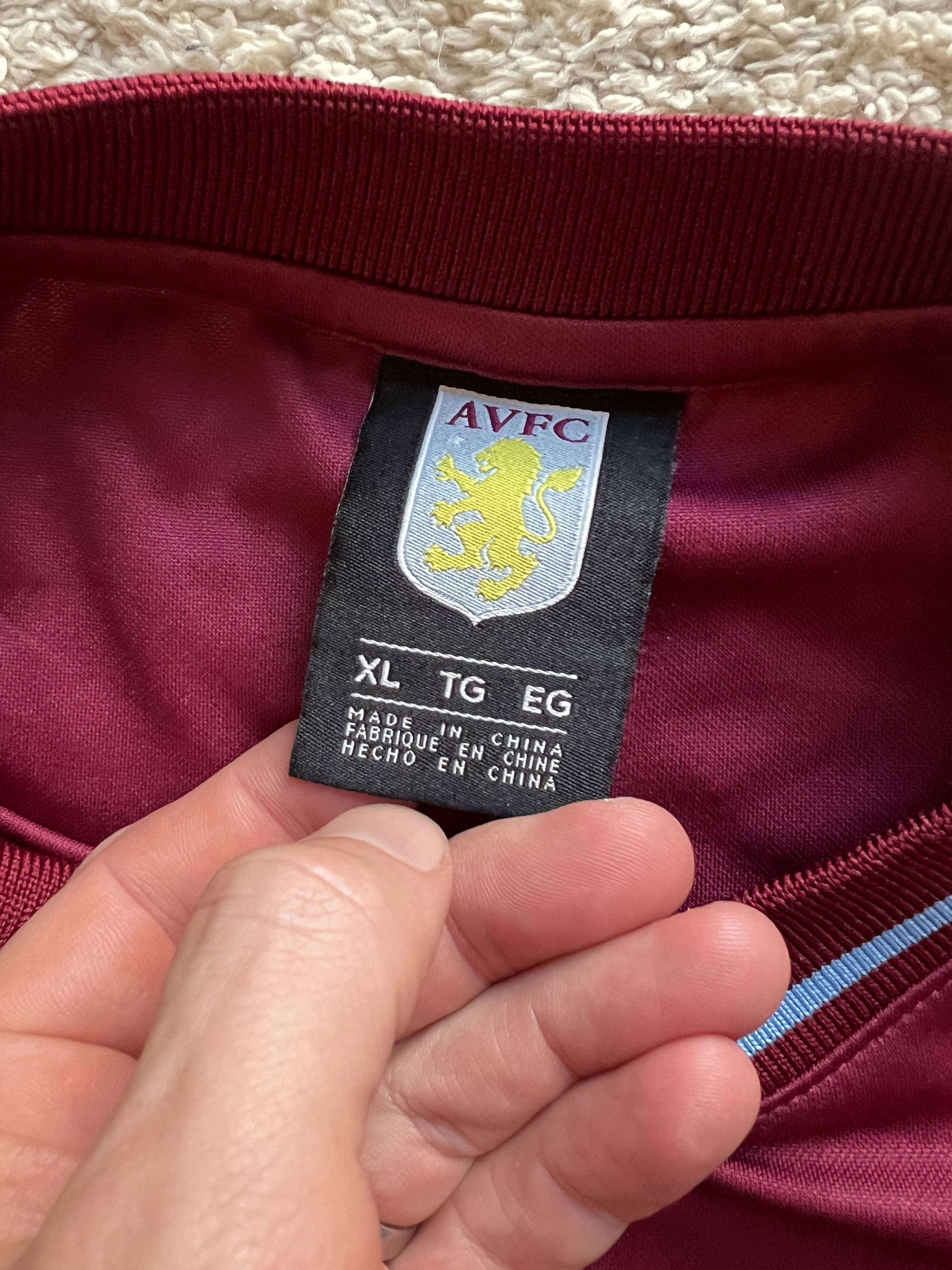 Authenticity evidence image of Aston Villa 2020/21 Aston Villa 1 Special Edition Shirt - Men's XL