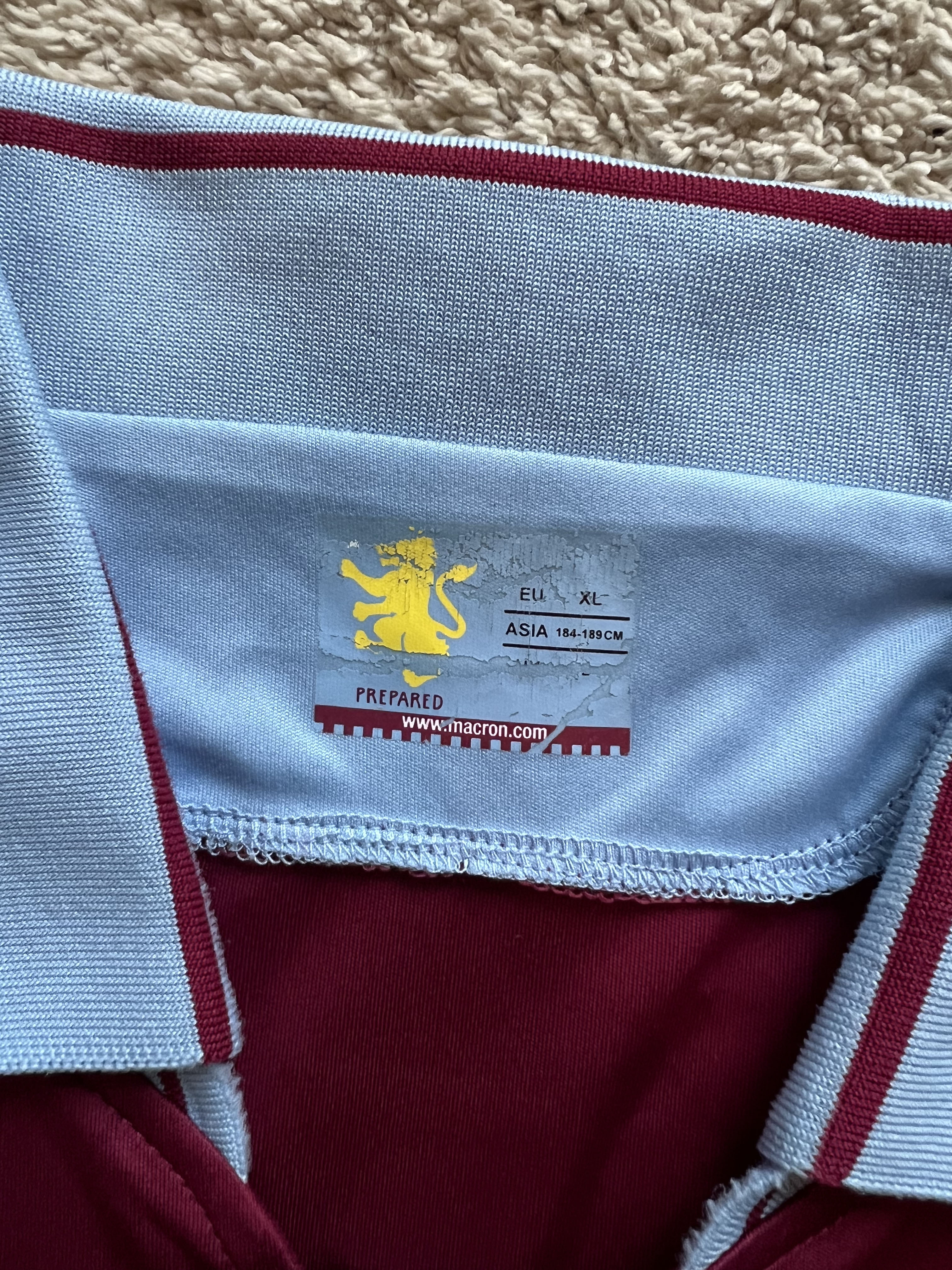 Authenticity evidence image of Aston Villa 2012/13 Macron Home Shirt (Genting Casinos) - Men's Large