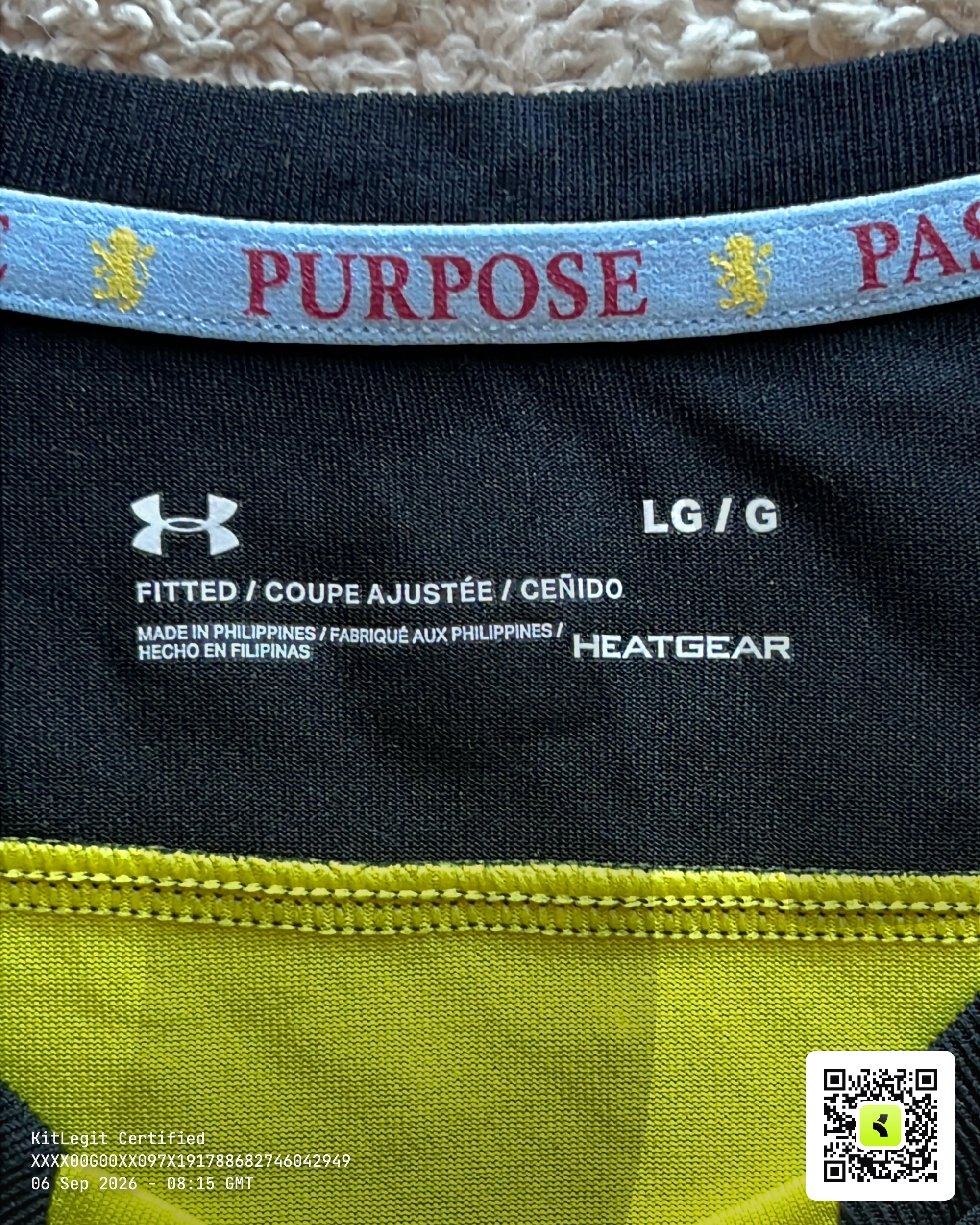 Authenticity evidence image of Aston Villa 2017/18 Under Armour Home Goalkeeper Shirt - Men's Large
