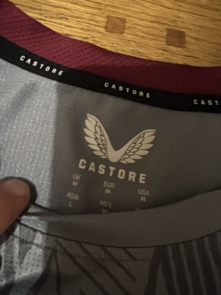 Authenticity evidence image of Aston Villa 2023/24 Castore Training Staff 2 Shirt - Men's Medium