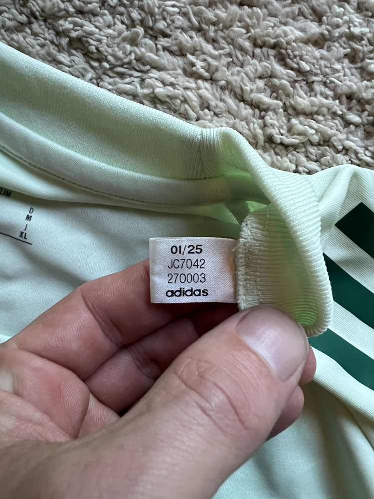 Authenticity evidence image of Aston Villa 2025/26 Adidas Training 3 Shirt - Men's Medium