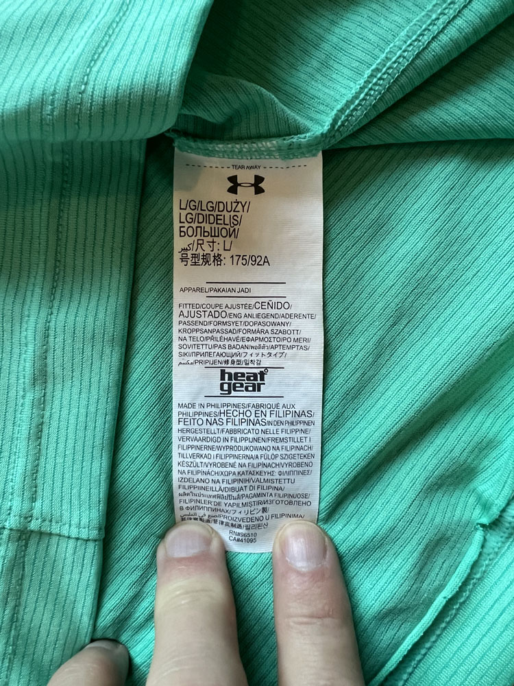 Authenticity evidence image of Aston Villa 2017/18 Under Armour Training 1 Shirt - Men's Large