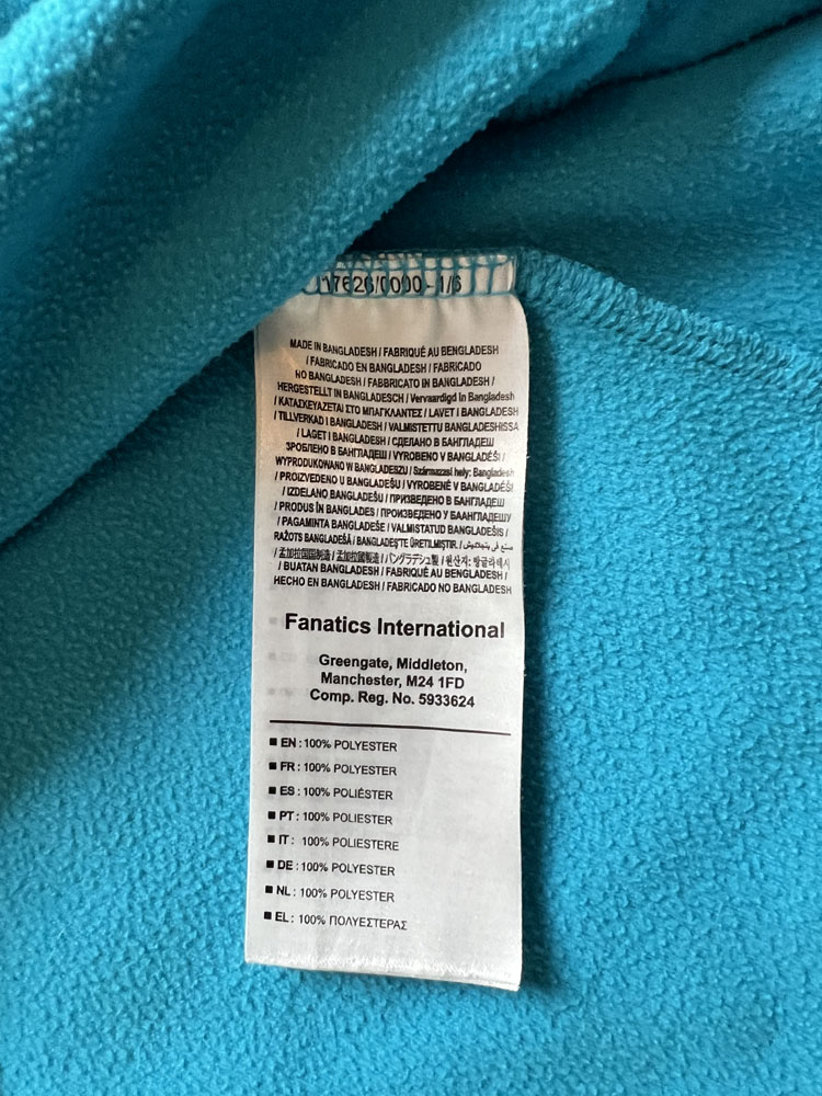 Authenticity evidence image of Aston Villa 2018/19 Luke 1977 Track 1/4 Zip Jacket - Men's Large