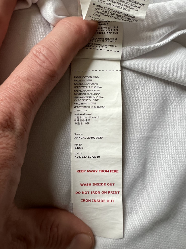Authenticity evidence image of Aston Villa 2019/20 Kappa Travel Special Edition Shirt - Men's XL