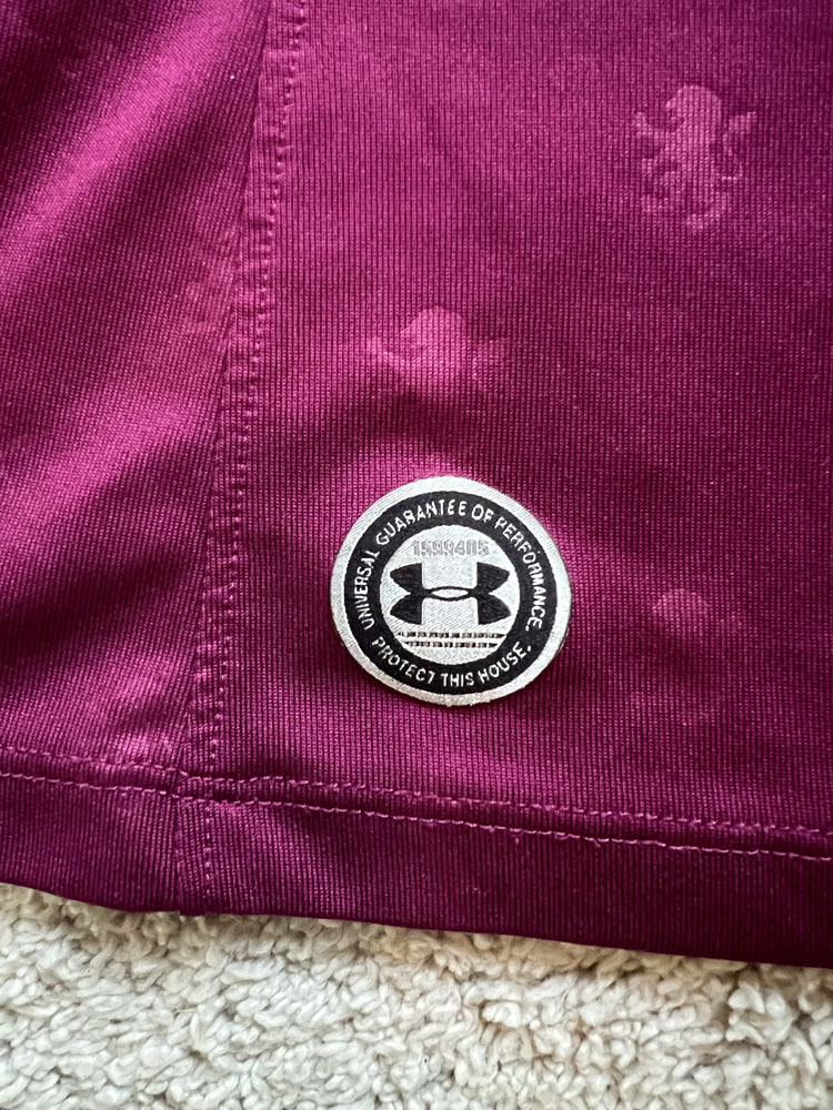 Authenticity evidence image of Aston Villa 2017/18 Under Armour Home Shirt (Unibet) - Women's Medium (12/14)