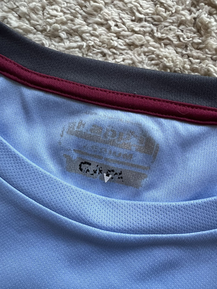 Authenticity evidence image of Aston Villa 2021/22 Kappa Training 1 Shirt (Cazoo) - Men's Medium