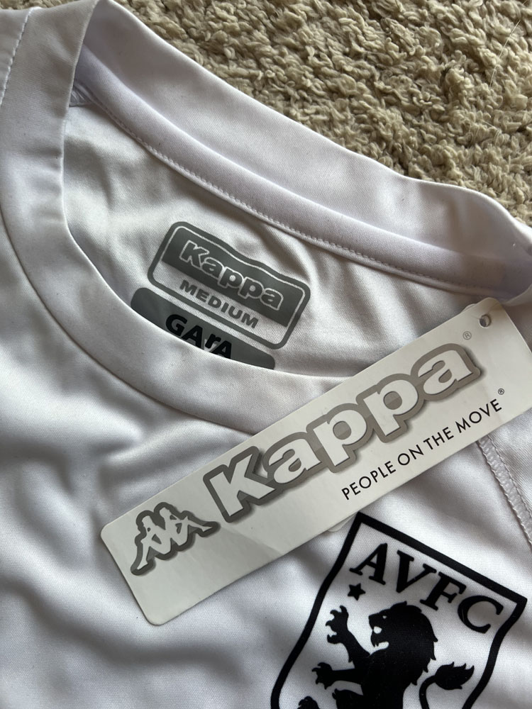 Authenticity evidence image of Aston Villa 2020/21 Kappa Pre-Match Pride Shirt - Men's Medium